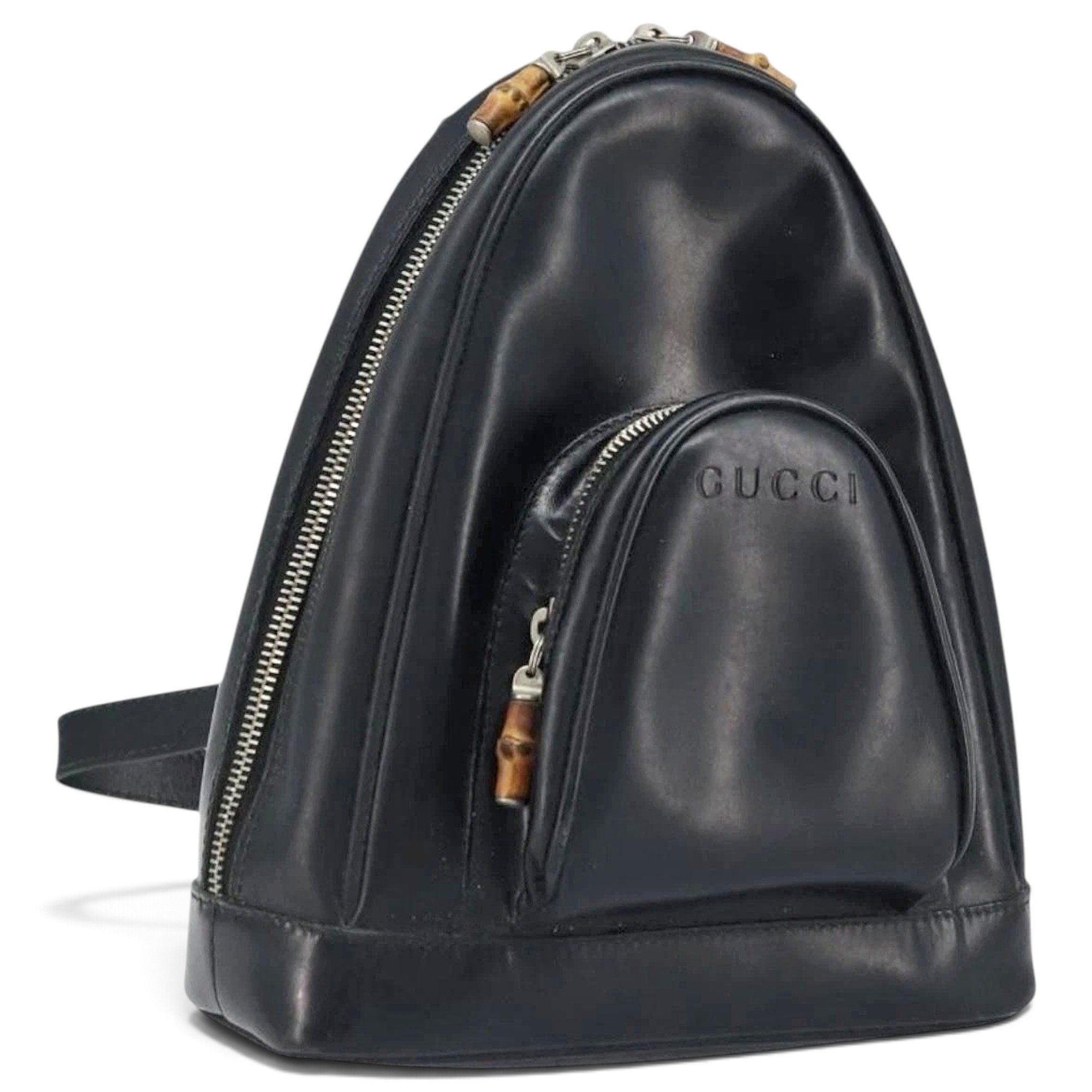 Patent leather handbag