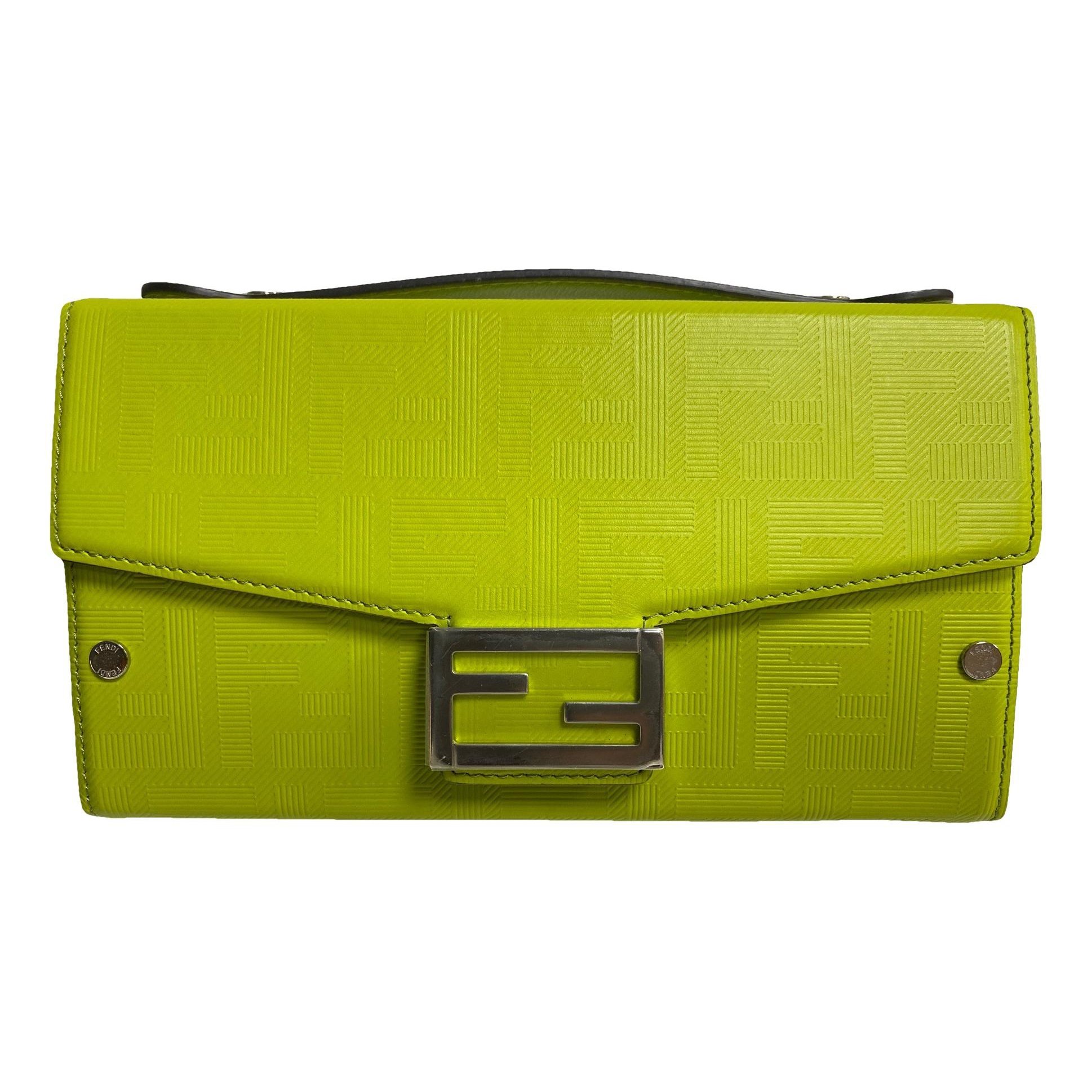 Baguette leather handbag