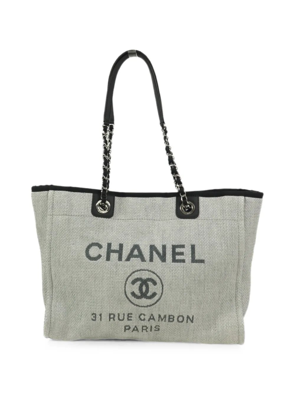 medium Deauville CC logo-print tote bag