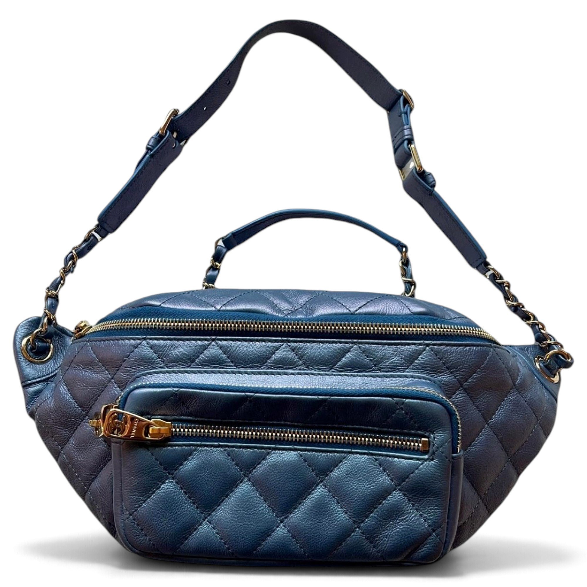 Leather backpack