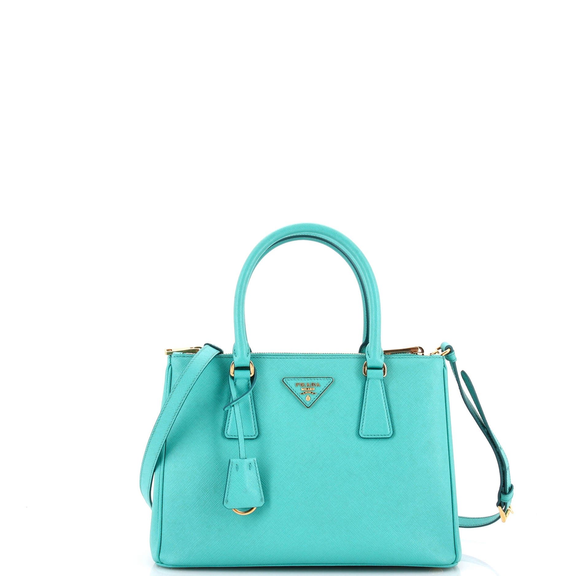Galleria Double Zip Tote Saffiano Leather Small