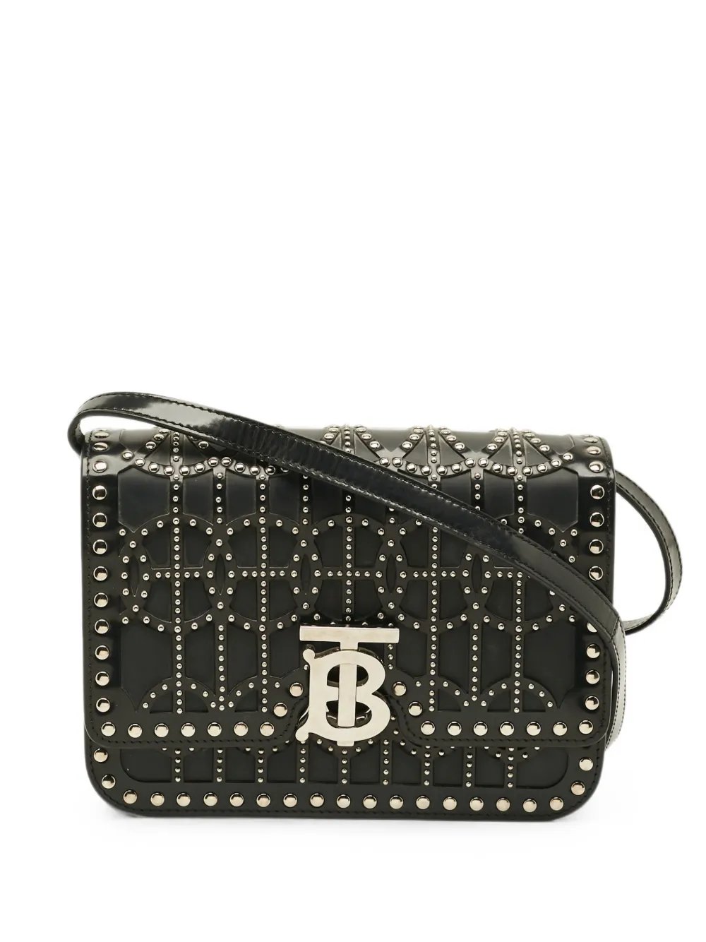 TB studded shoulder bag