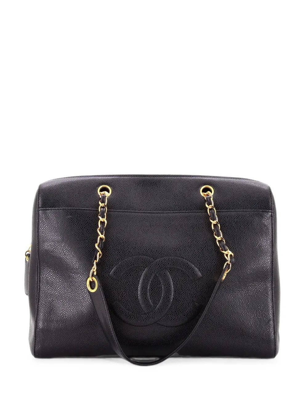 Timeless Zip Tote Caviar Medium shoulder bag