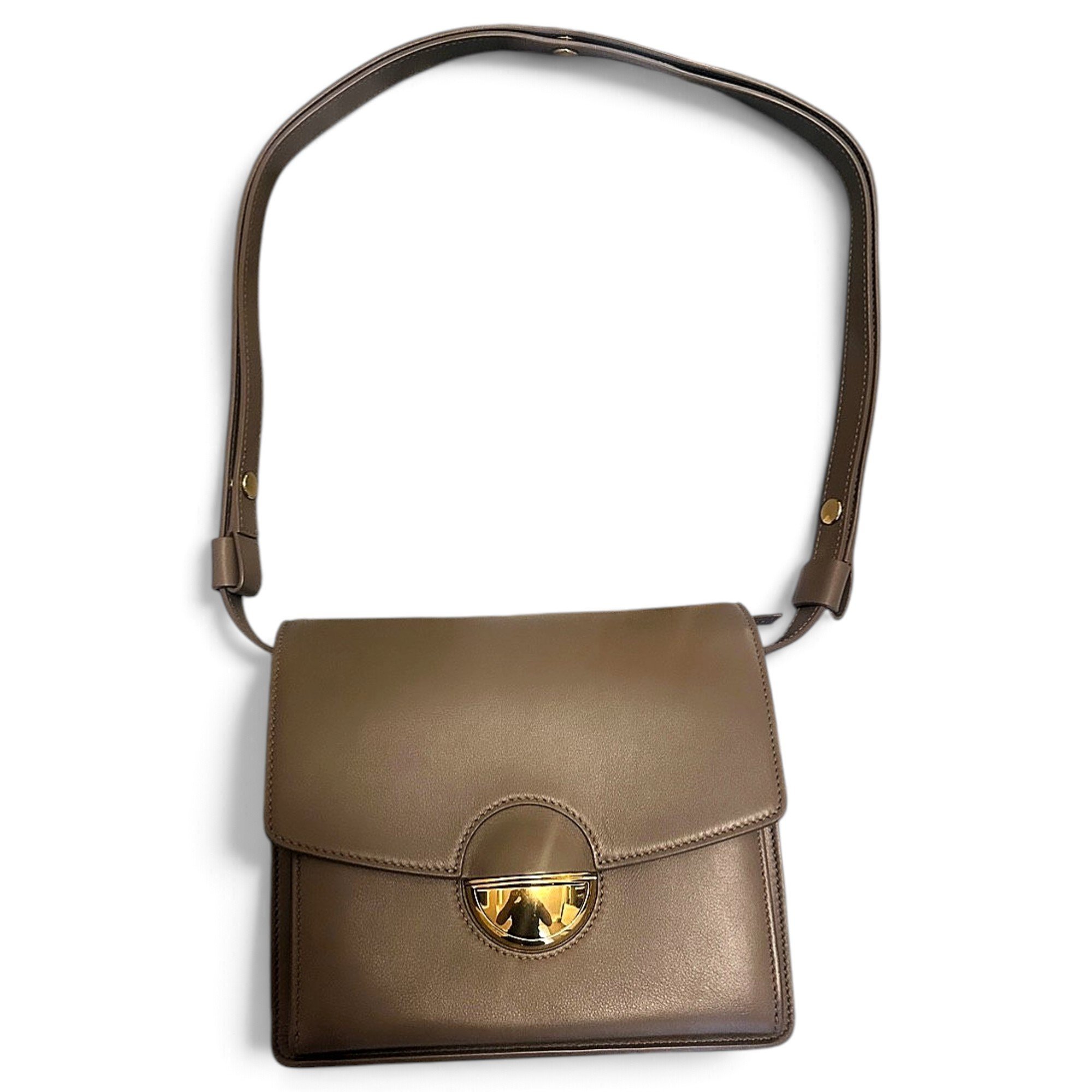 Curl leather crossbody bag