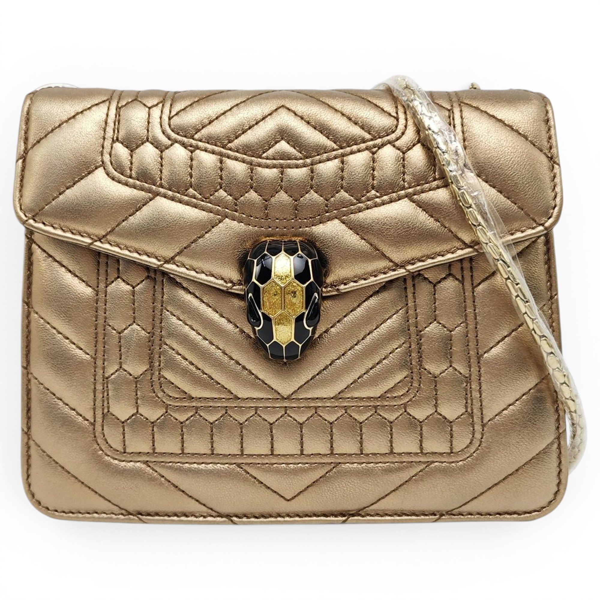 Serpenti leather handbag