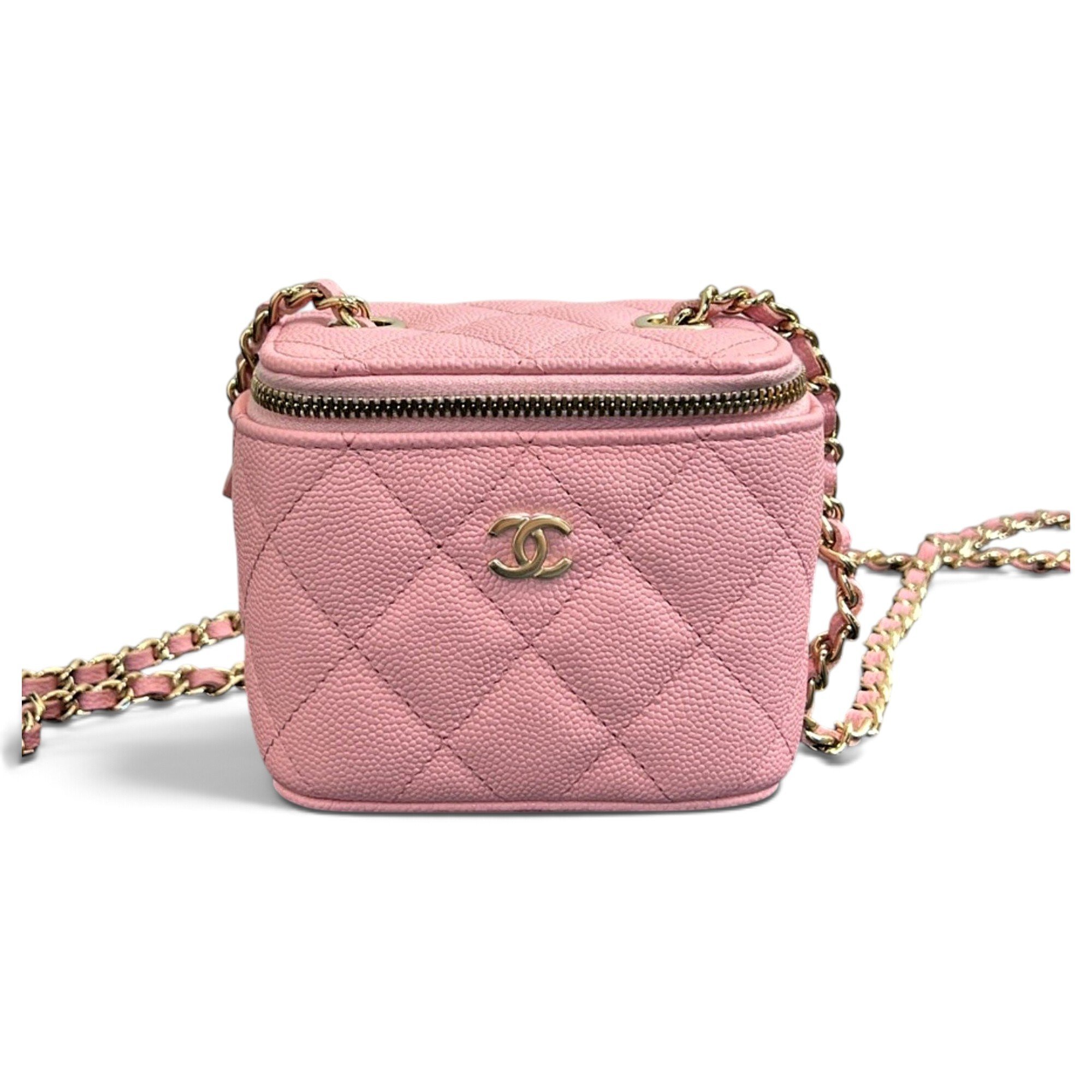 Vanity leather handbag
