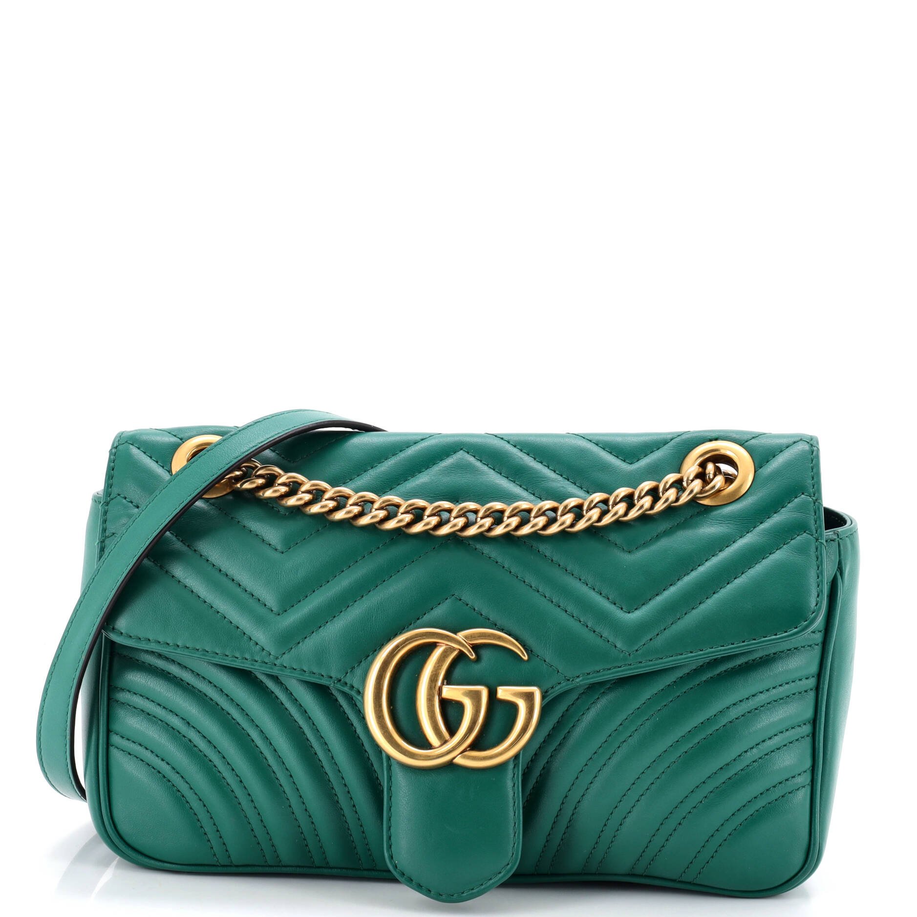 GG Marmont Flap Bag Matelasse Leather Small