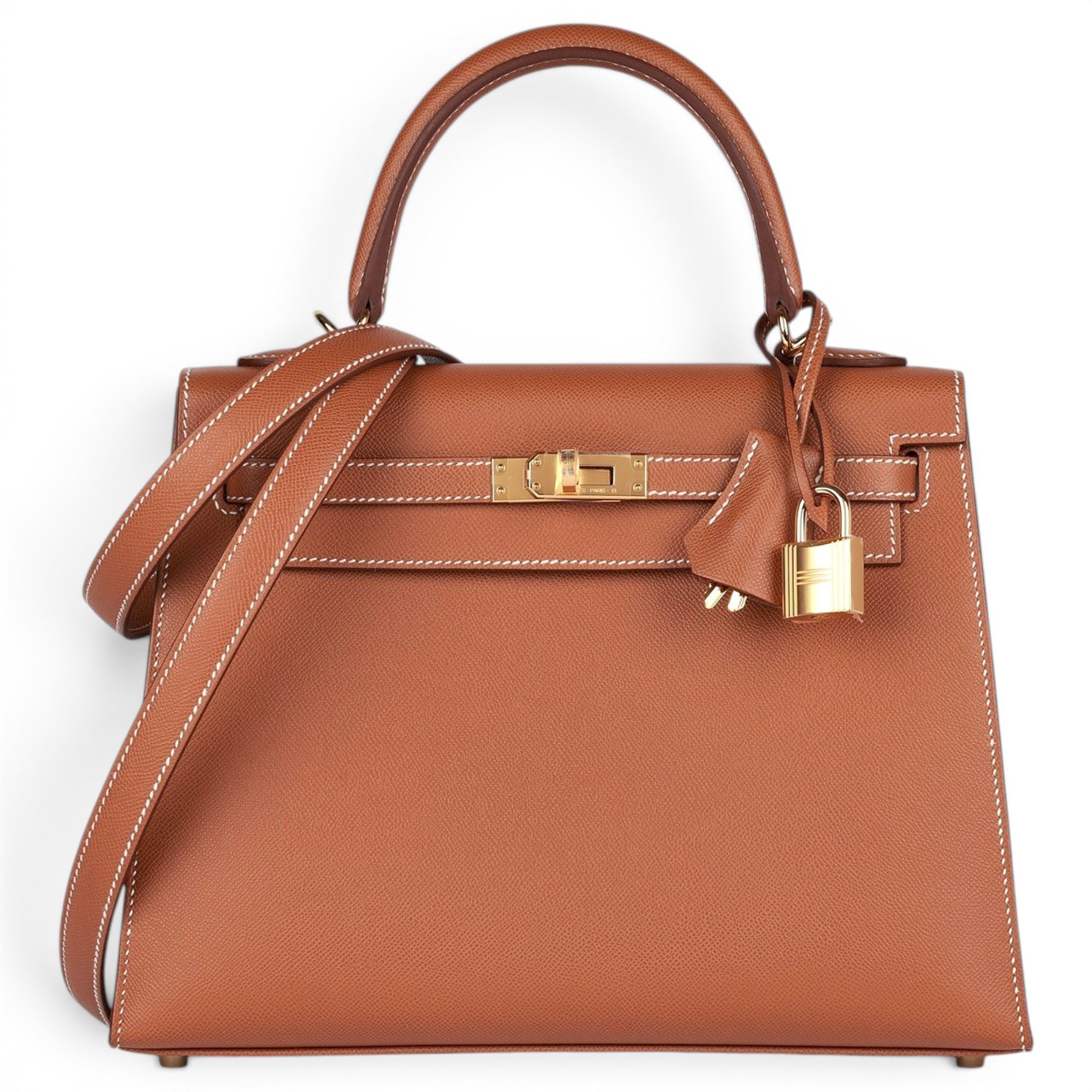 Kelly 25 leather handbag