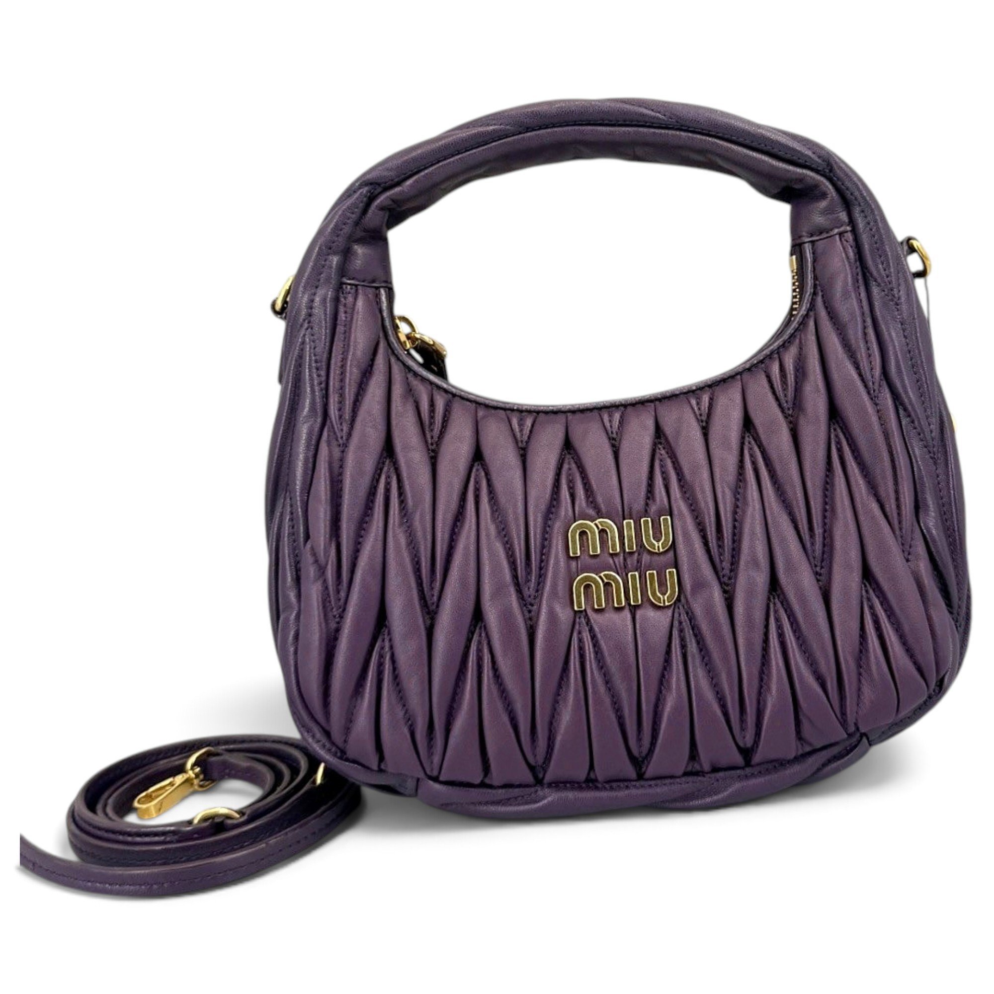 Miu Wander leather handbag