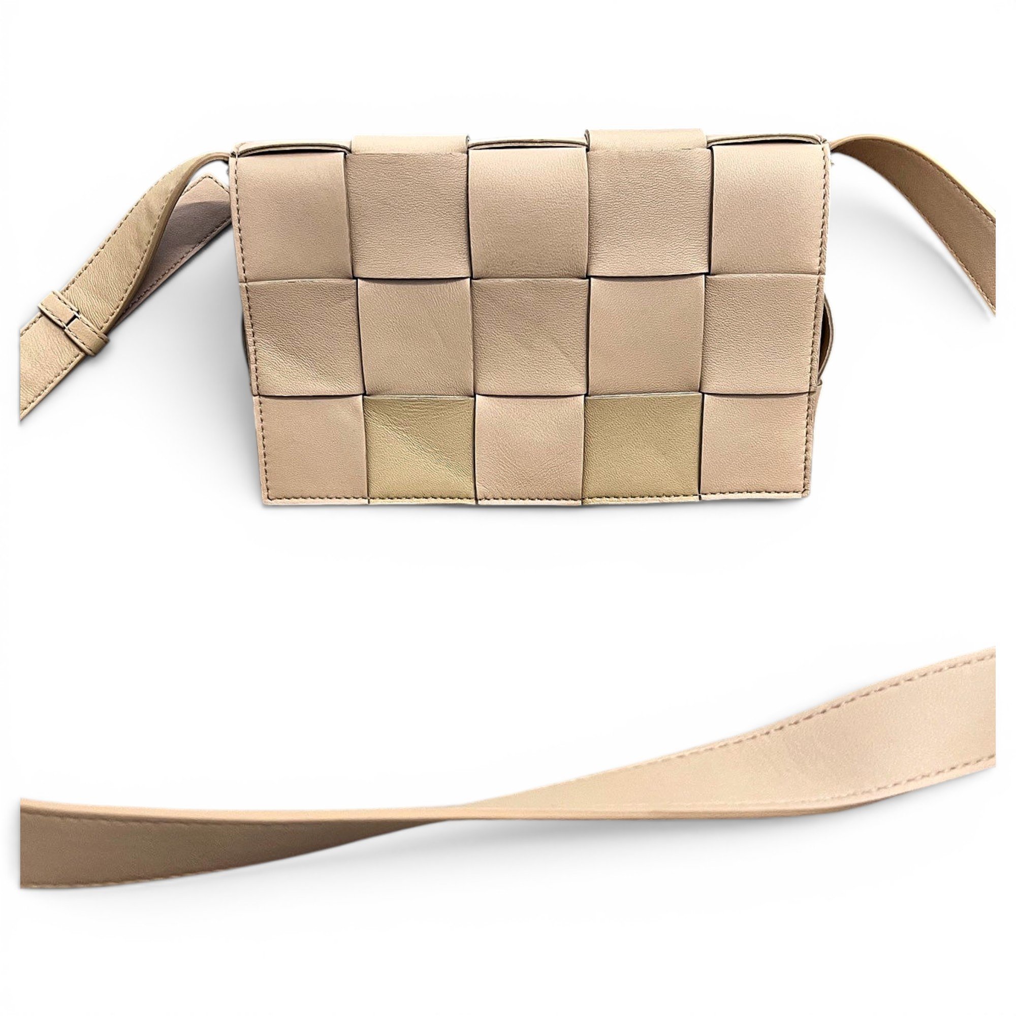 Cassette leather crossbody bag