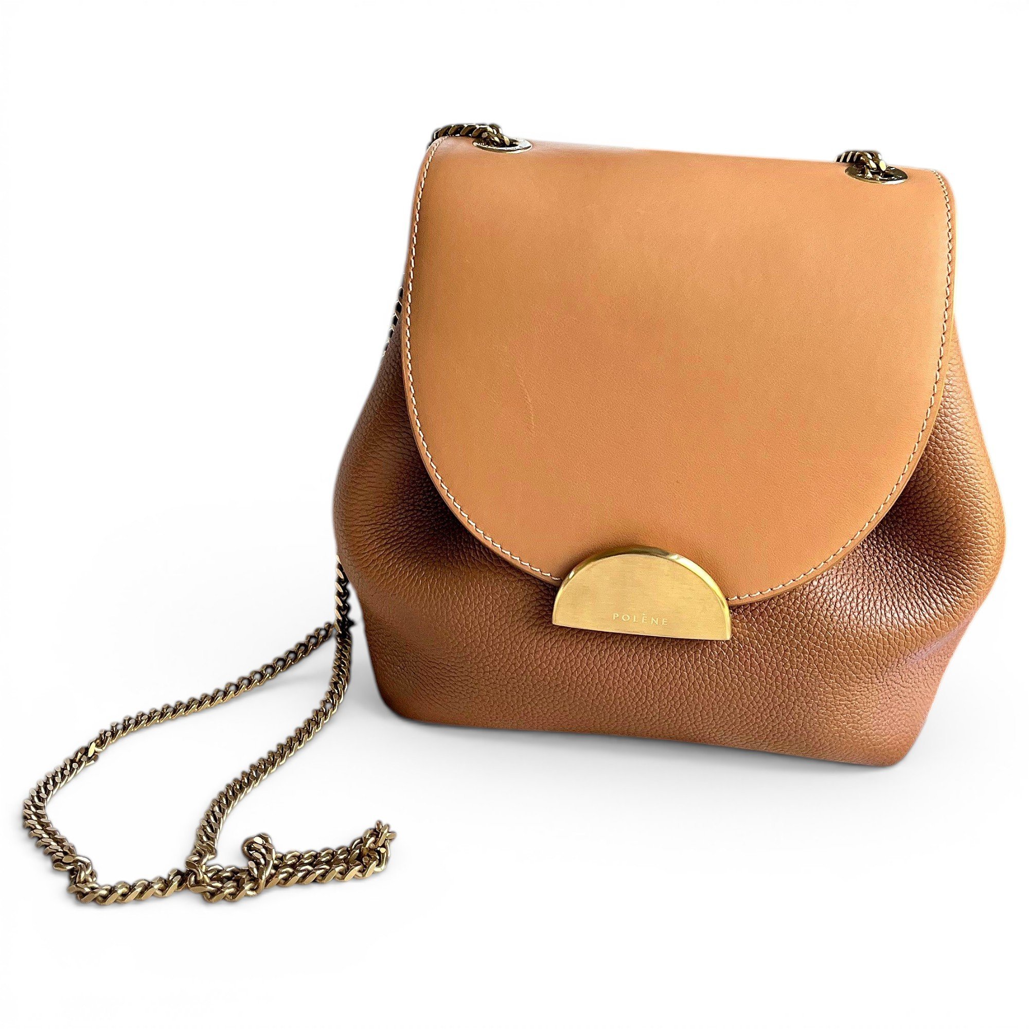 Polene Numéro un mini leather crossbody bag