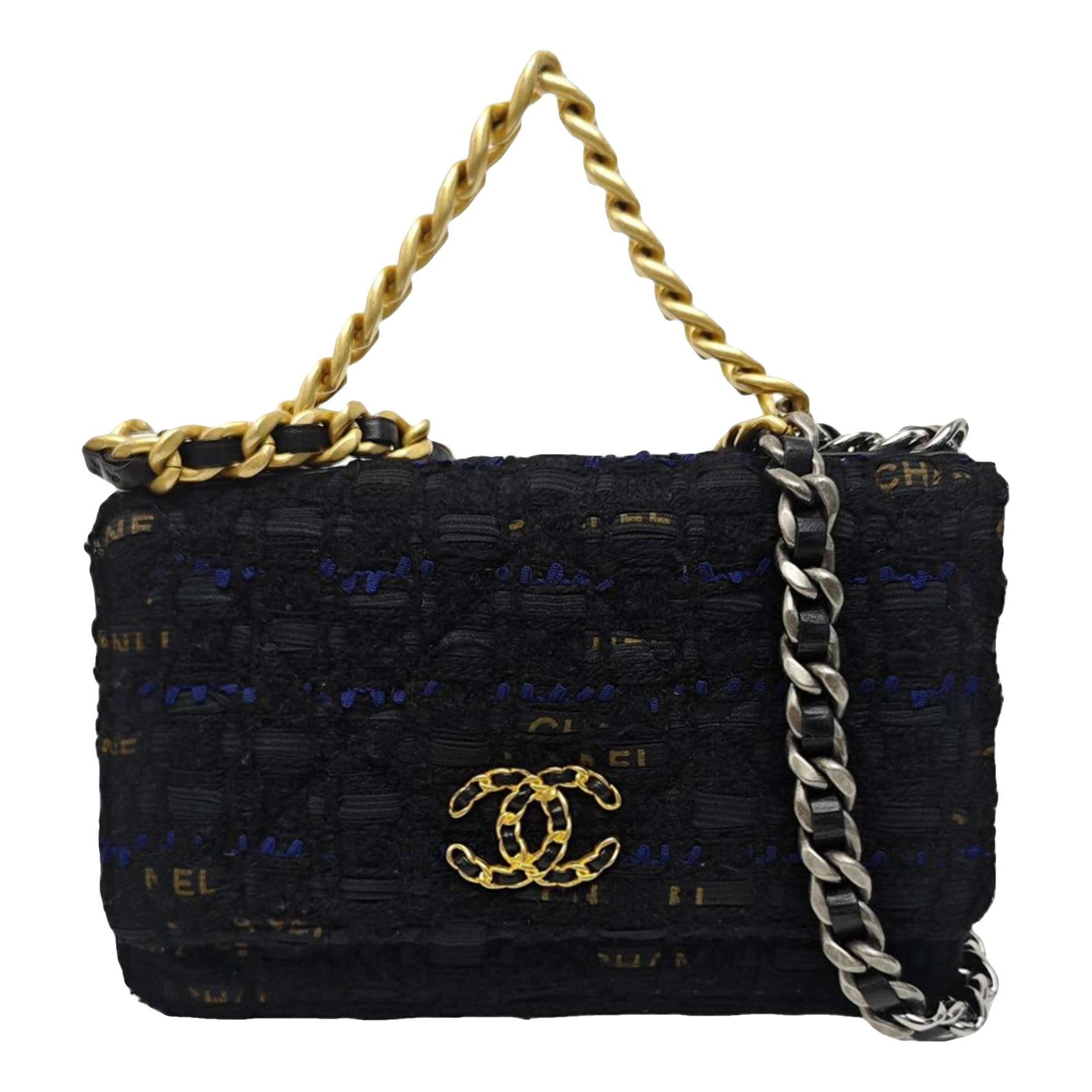 Wallet On Chain Chanel 19 cloth handbag