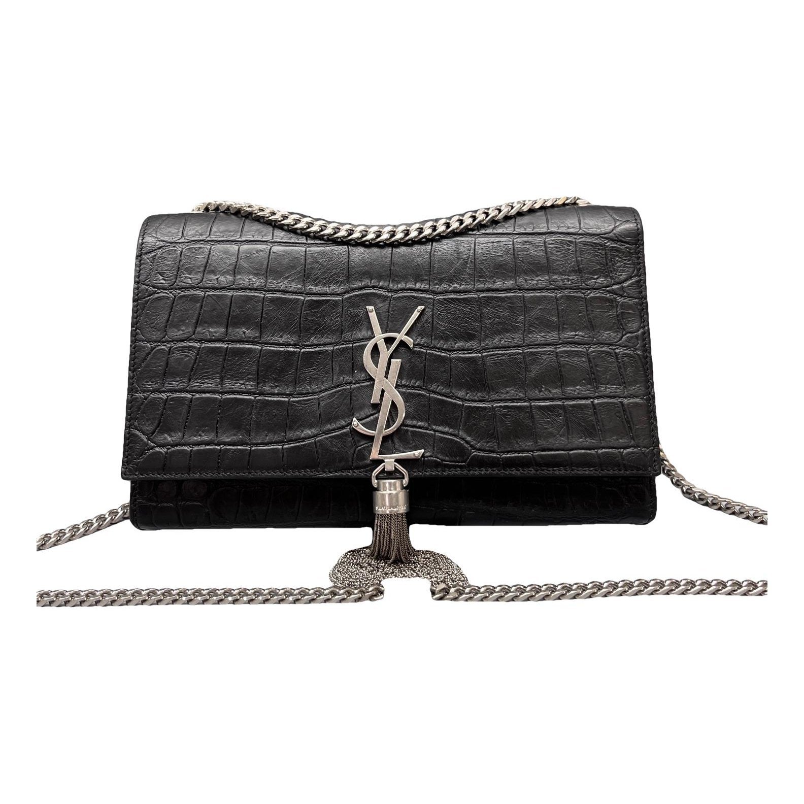 Pompom Kate leather handbag