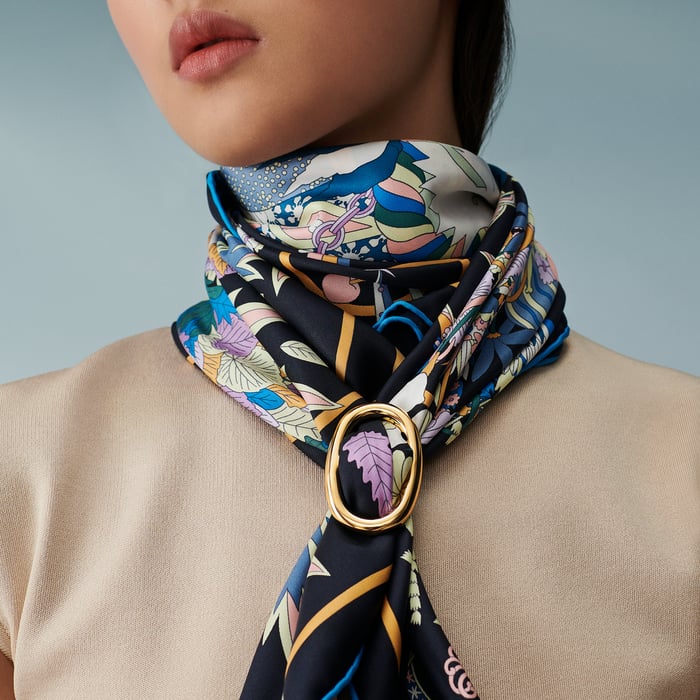 Permabrass Chaine d'Ancre Scarf Ring