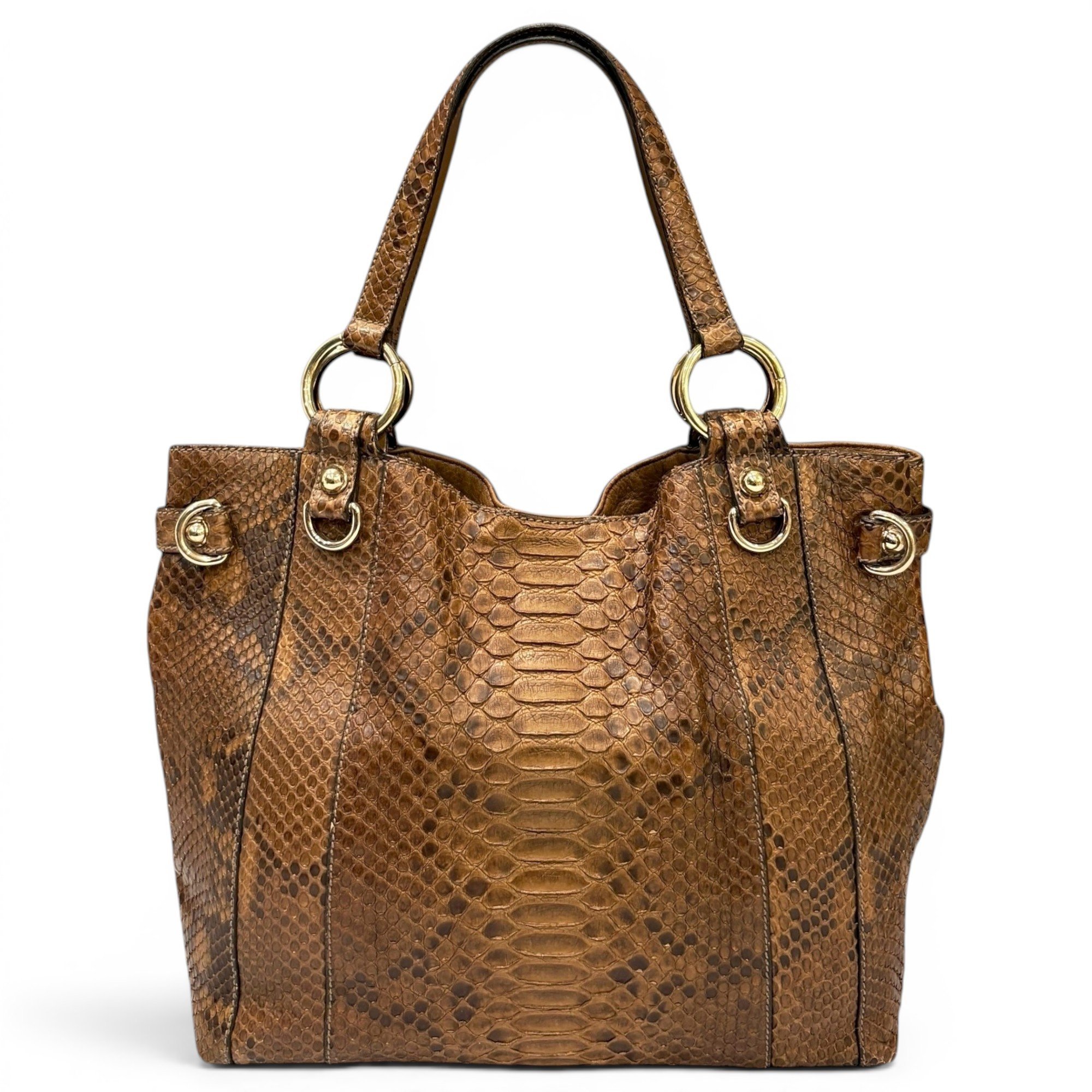 Exotic leathers tote