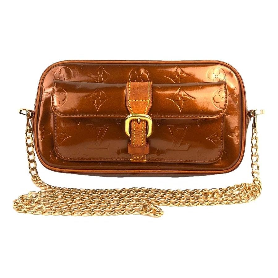 Patent leather handbag