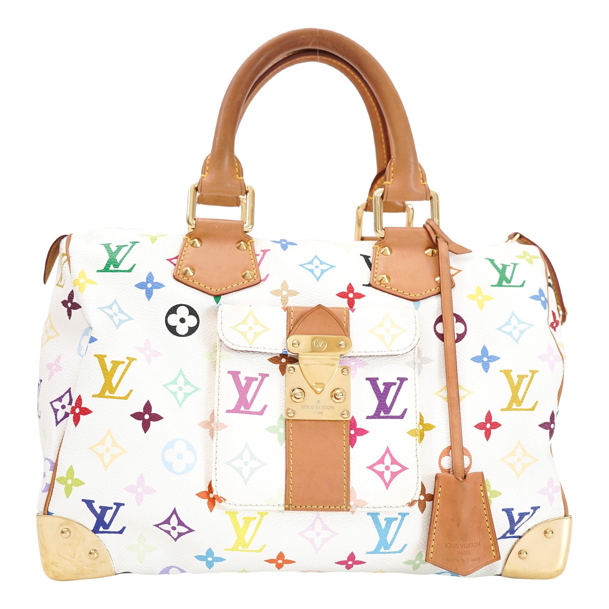 Louis Vuitton Speedy cloth handbag