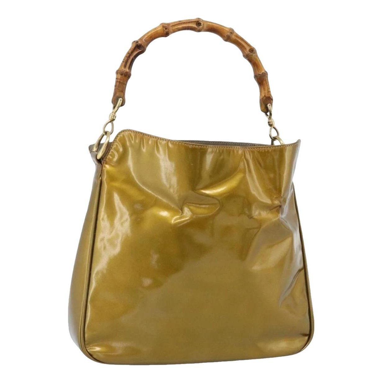 Patent leather handbag