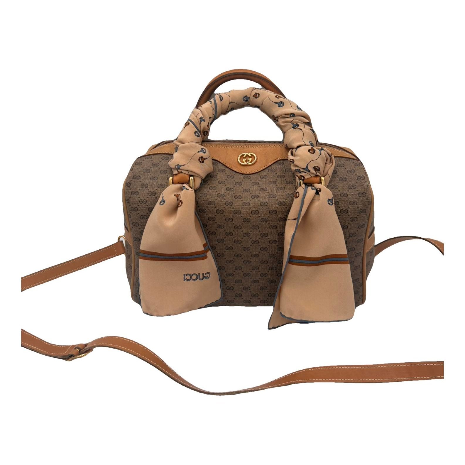 Boston leather handbag