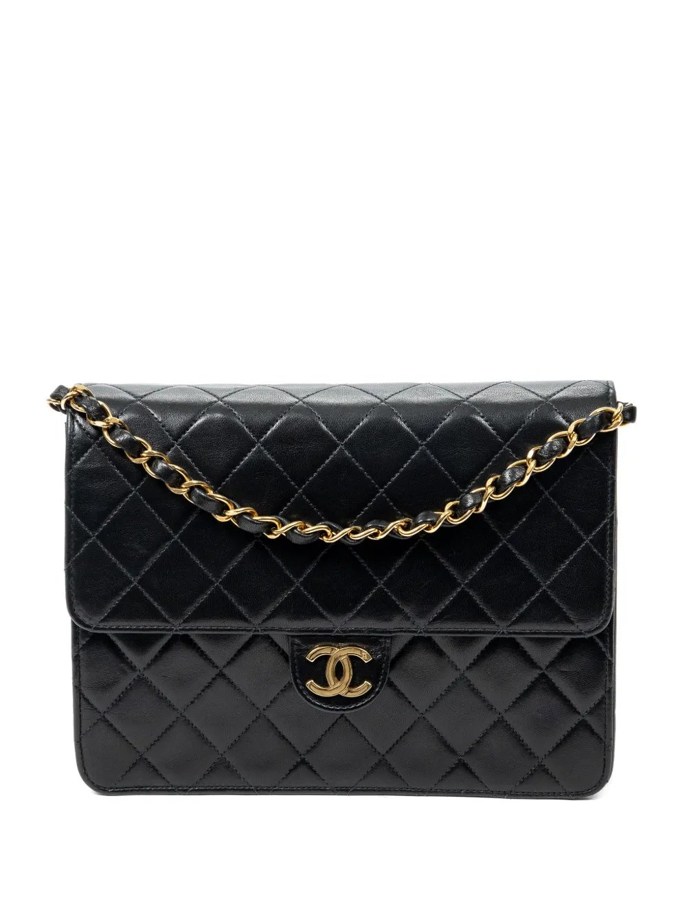 CC push-lock shoulder bag