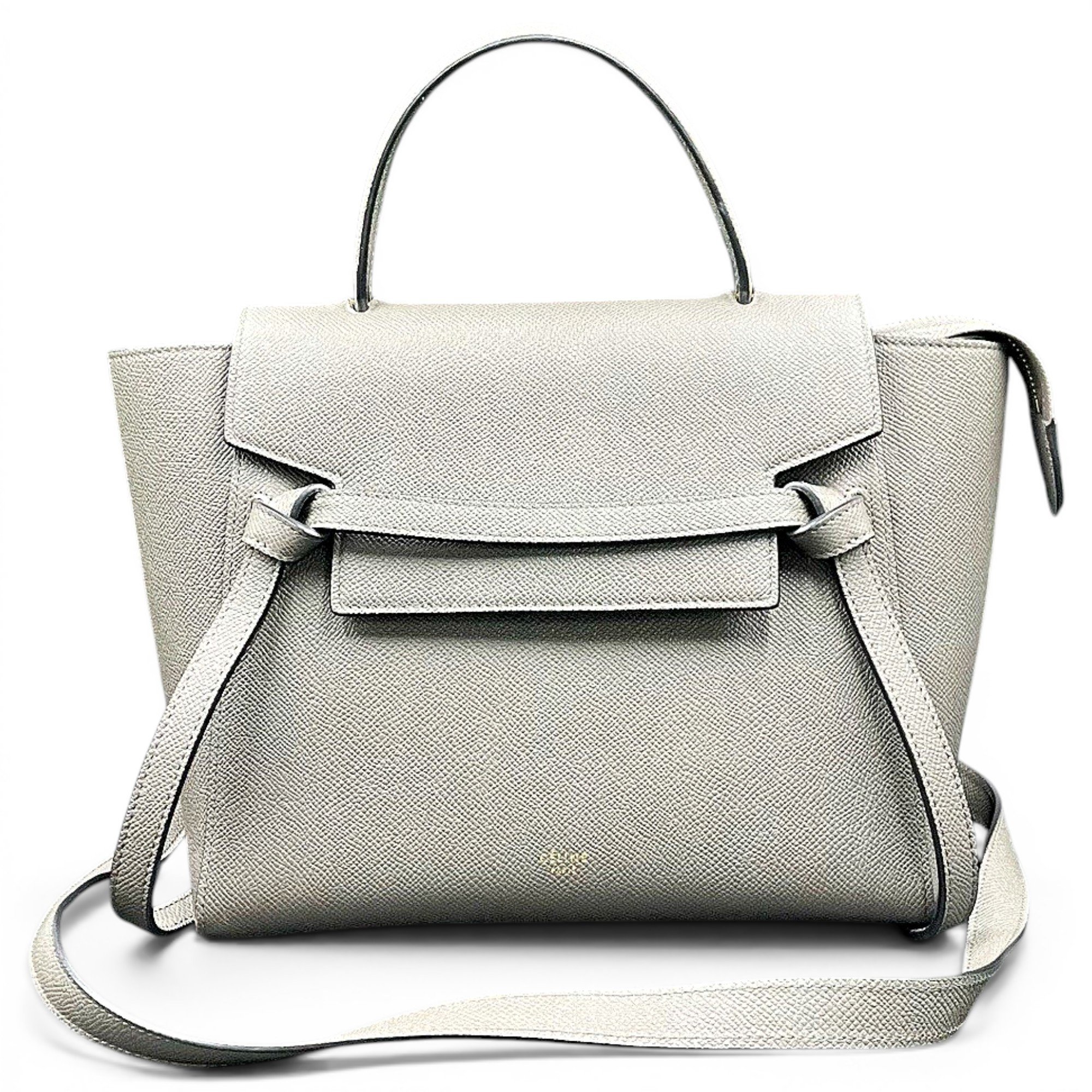 Belt leather handbag