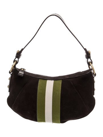 Bally Suede Top Handle Bag