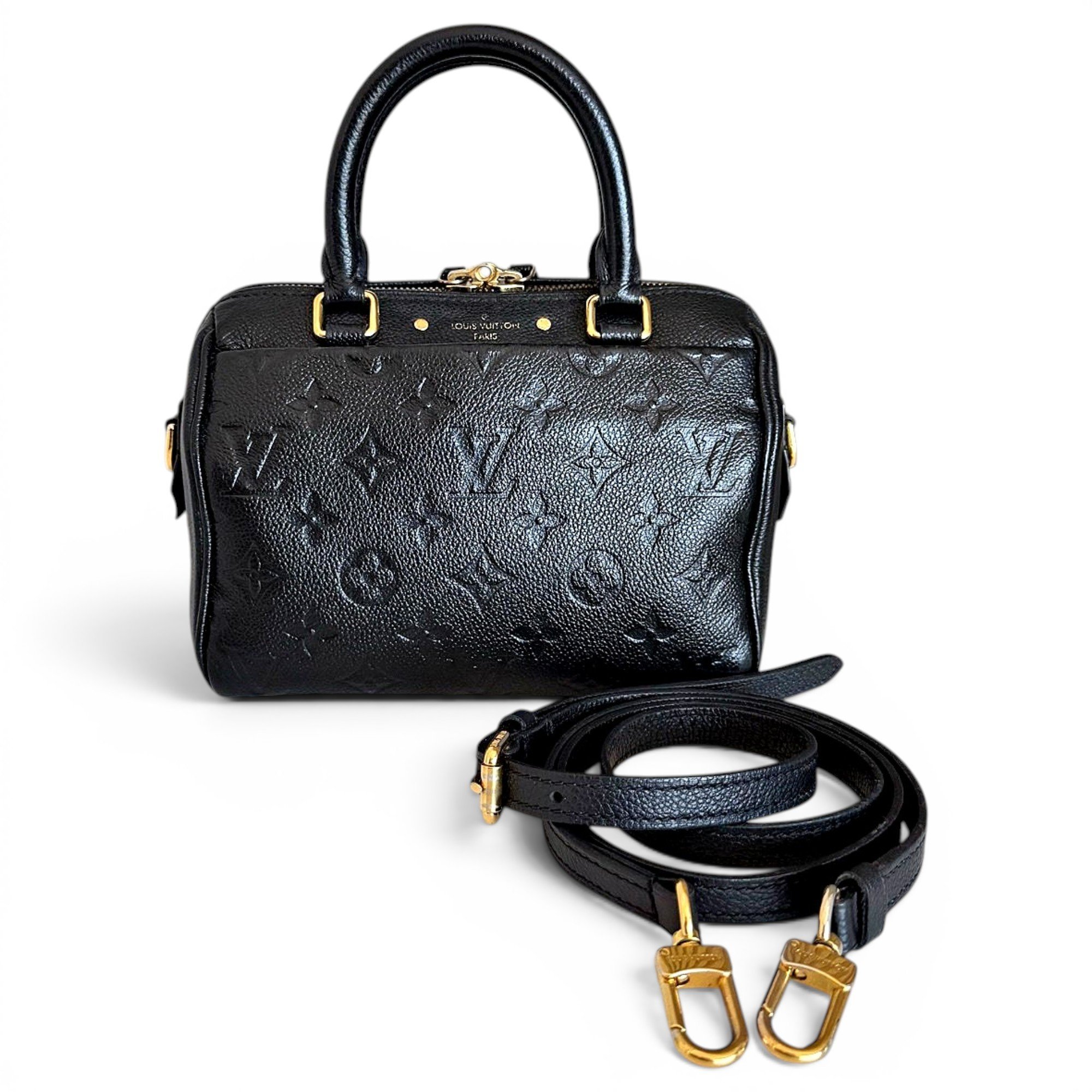 Speedy leather handbag