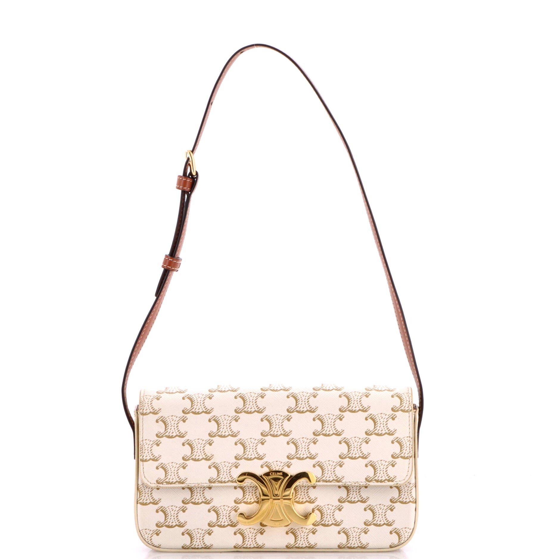 Triomphe East-West Shoulder Bag Triomphe Coated Canvas