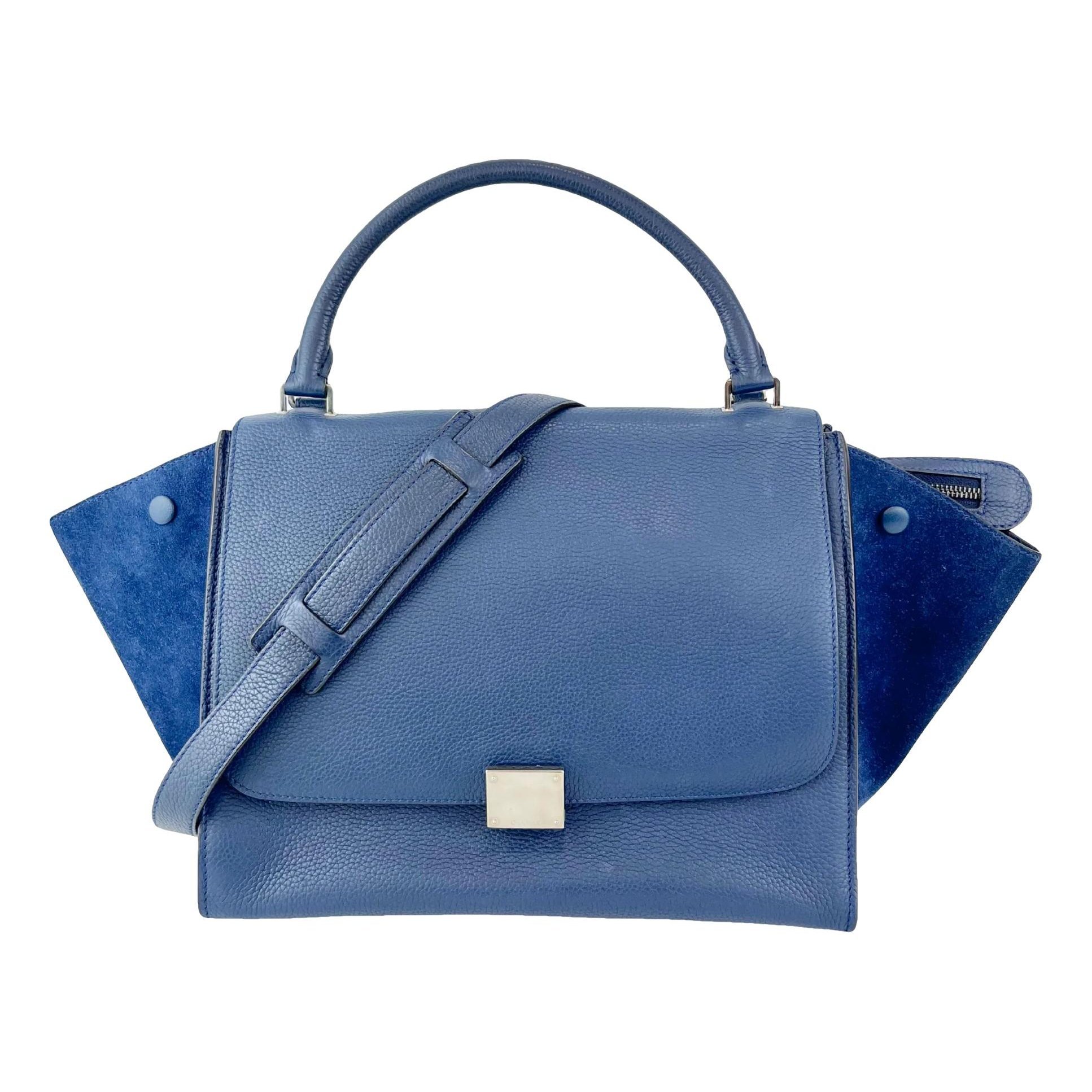 Trapèze leather tote