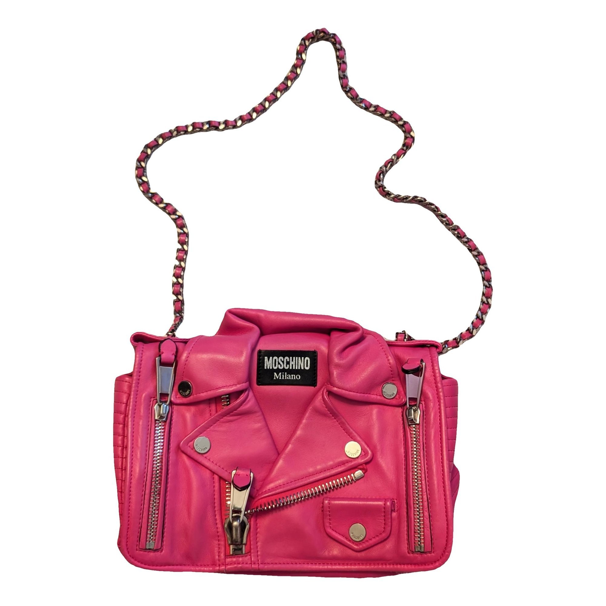 Biker leather crossbody bag