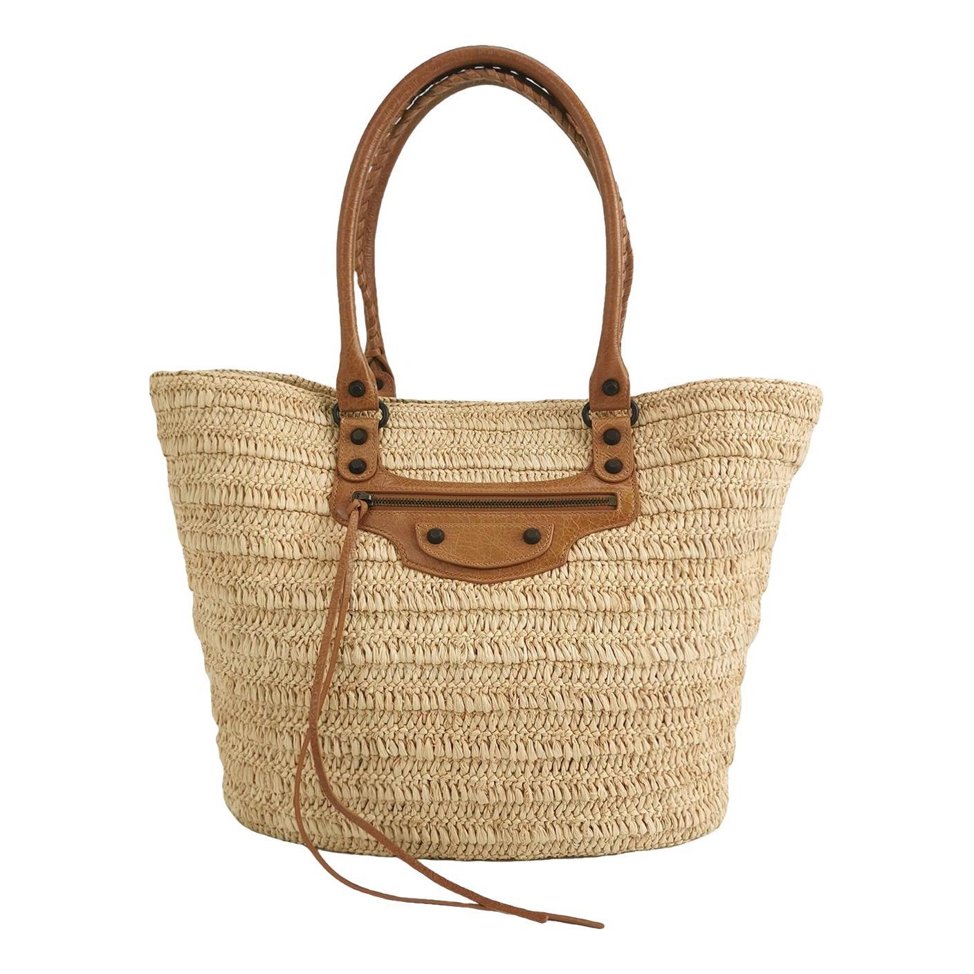 City linen handbag