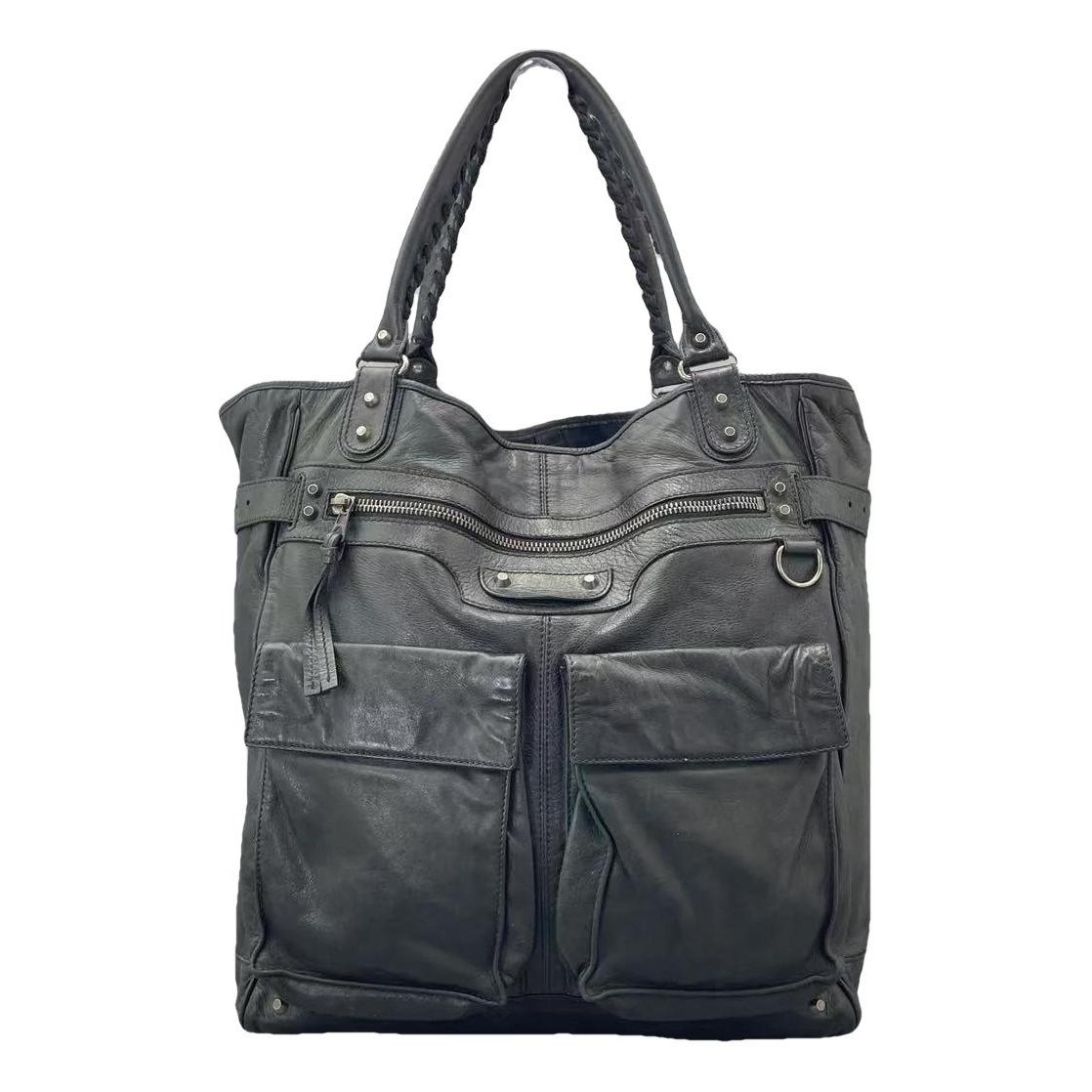 Leather tote