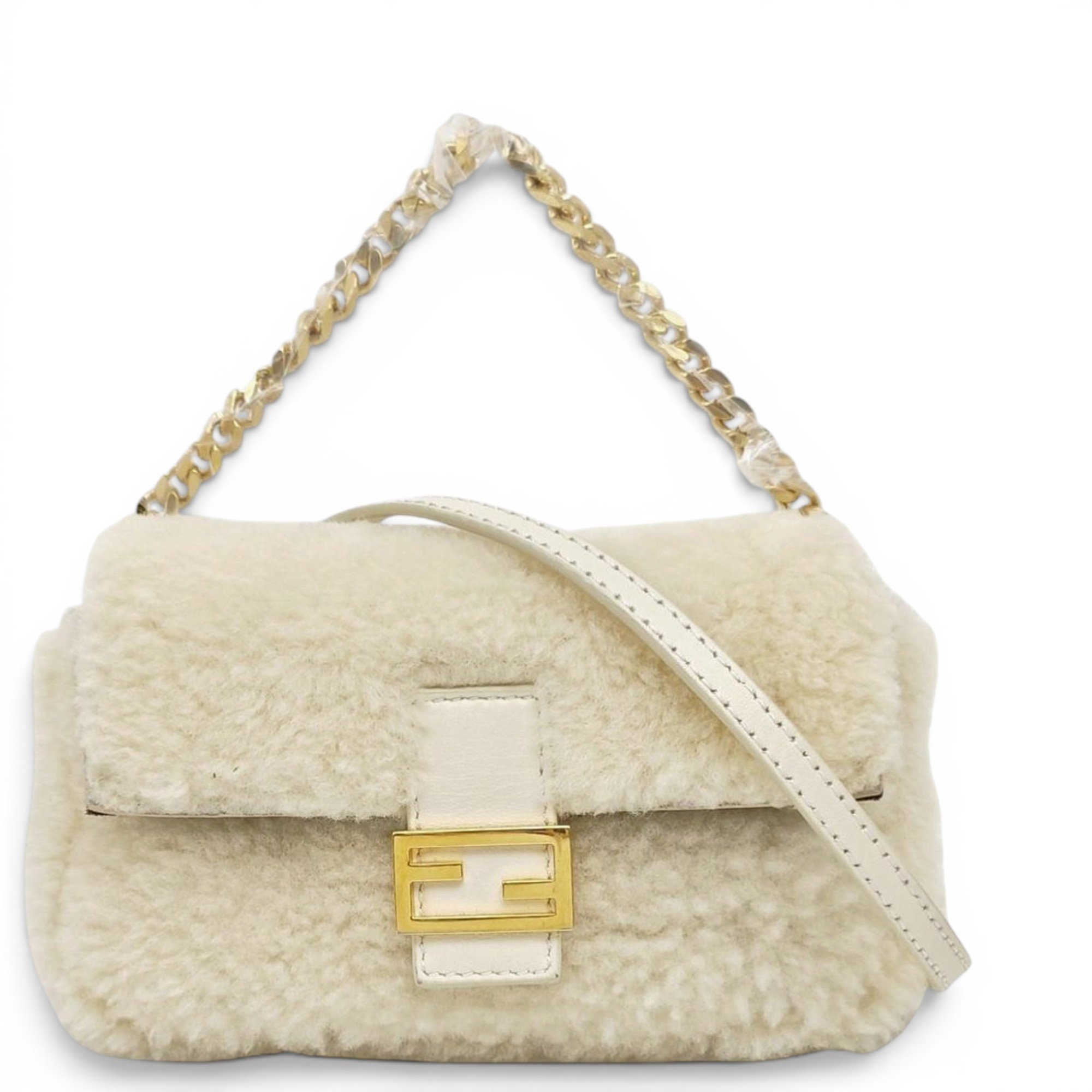 Baguette wool handbag