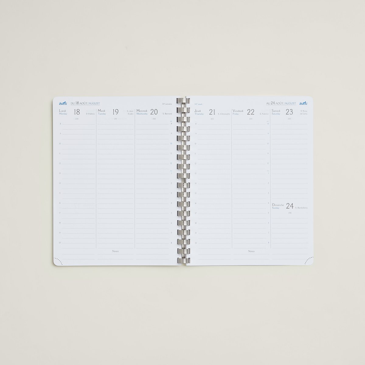 Semainier annual agenda refill 2025