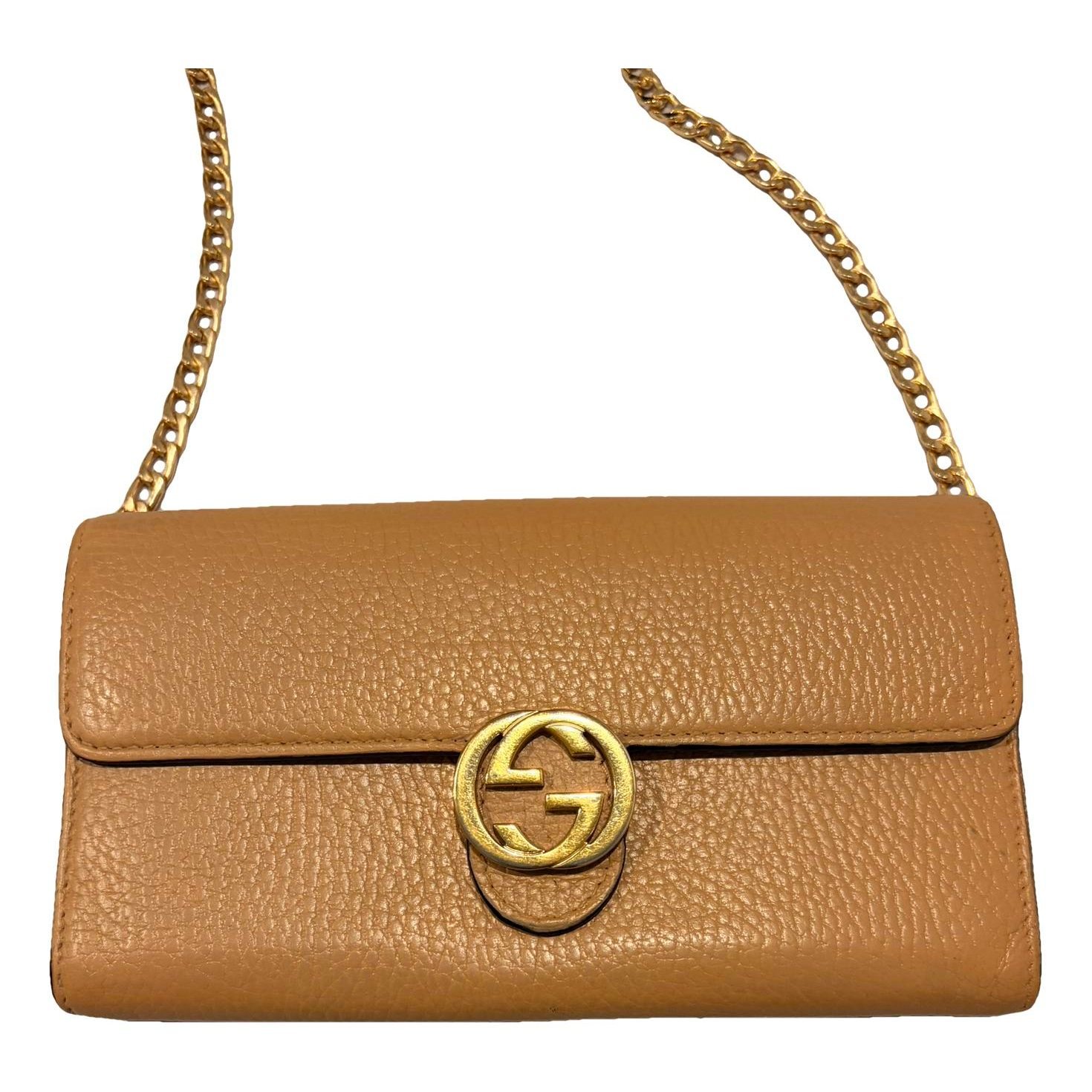 Leather clutch bag