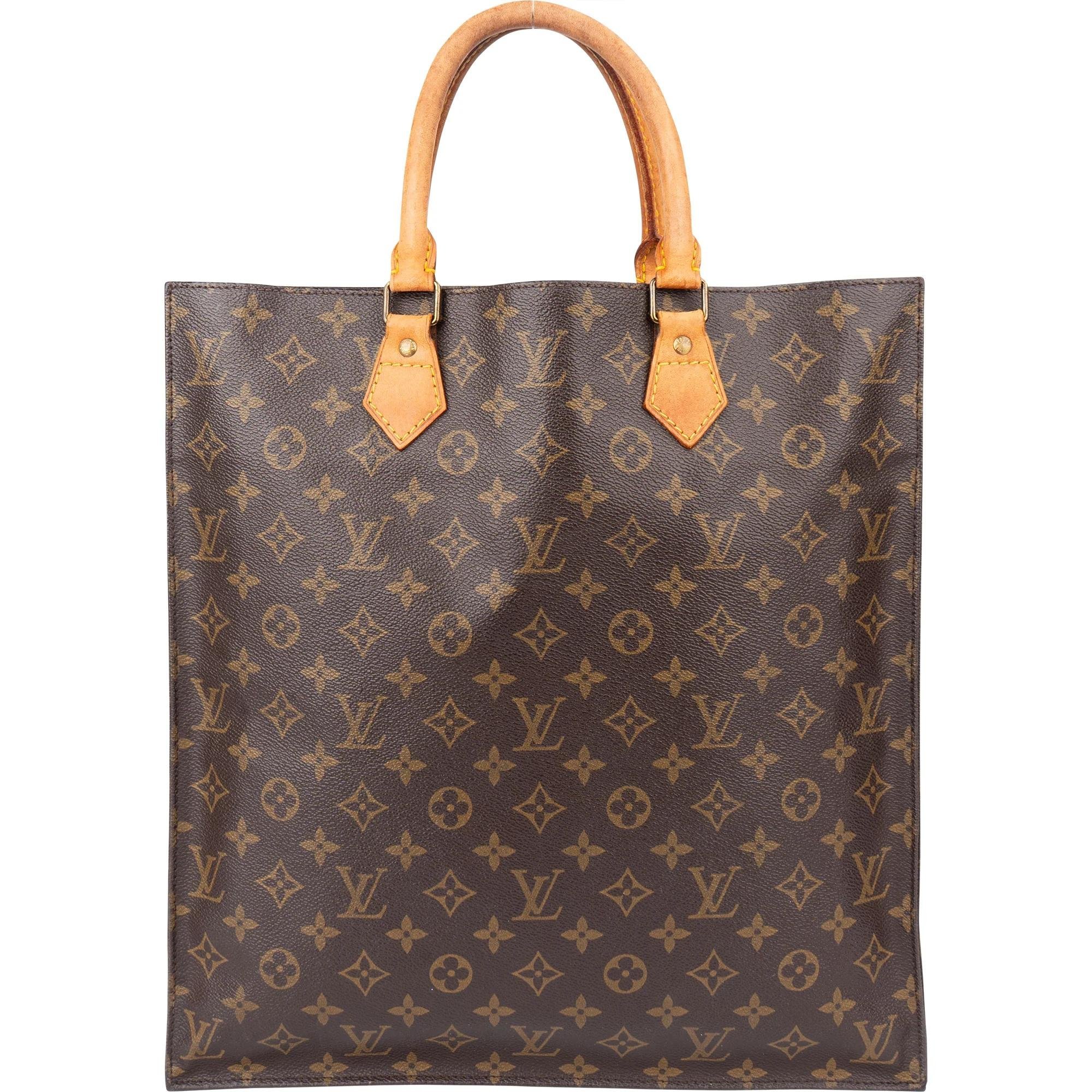 Plat leather handbag