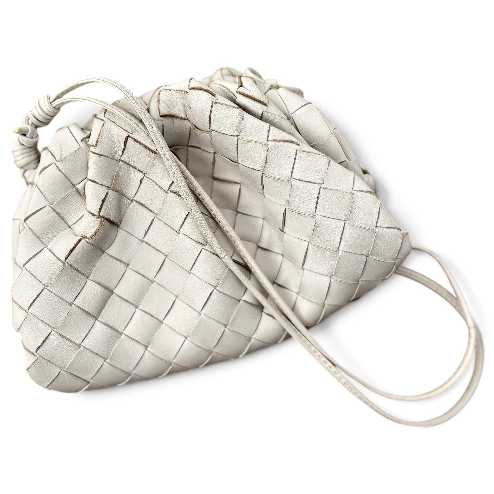 Pouch leather crossbody bag