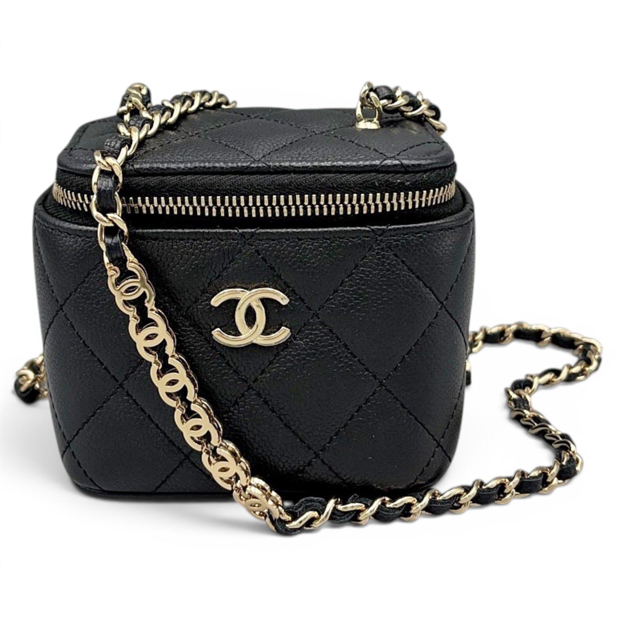 Trendy CC Vanity leather handbag