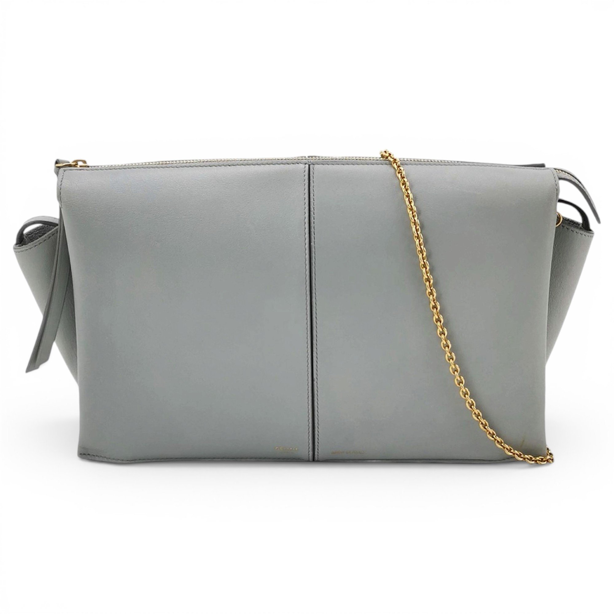 Tri-Fold leather crossbody bag