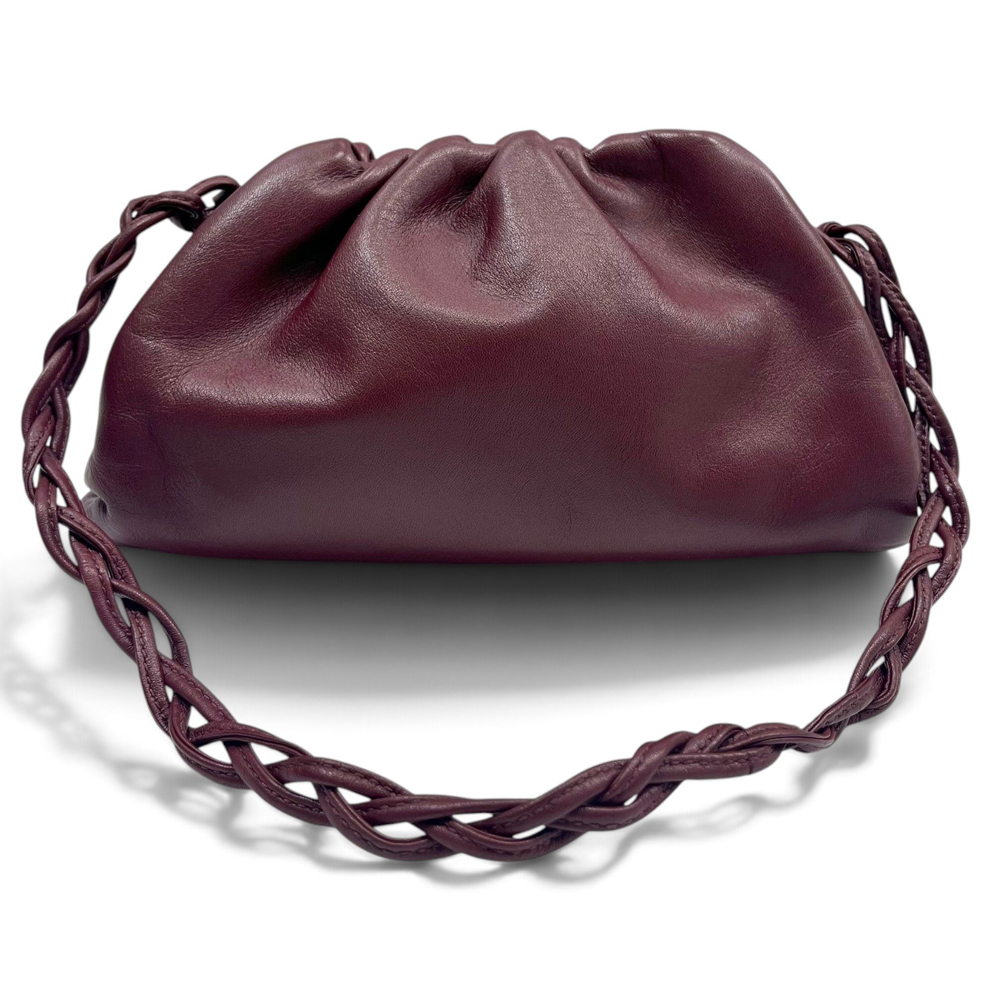 Pouch leather handbag