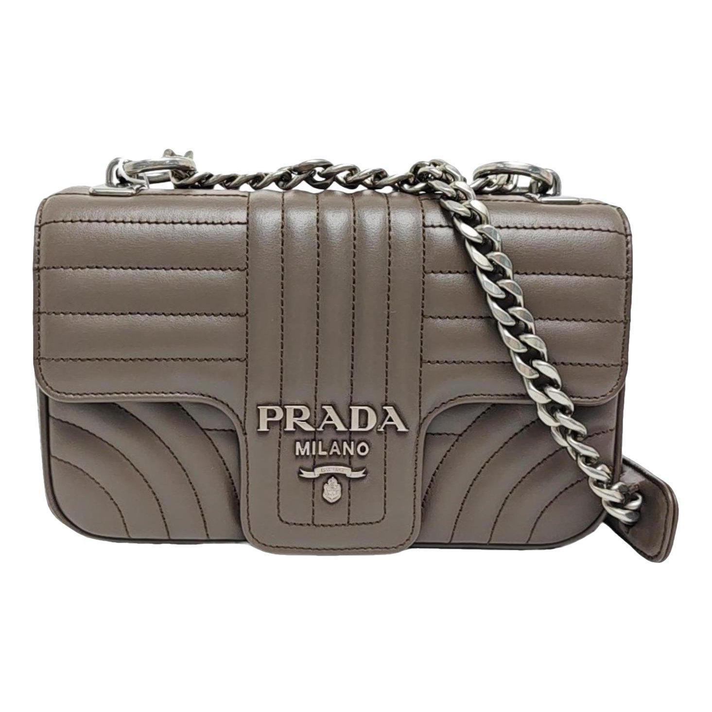 Diagramme leather handbag