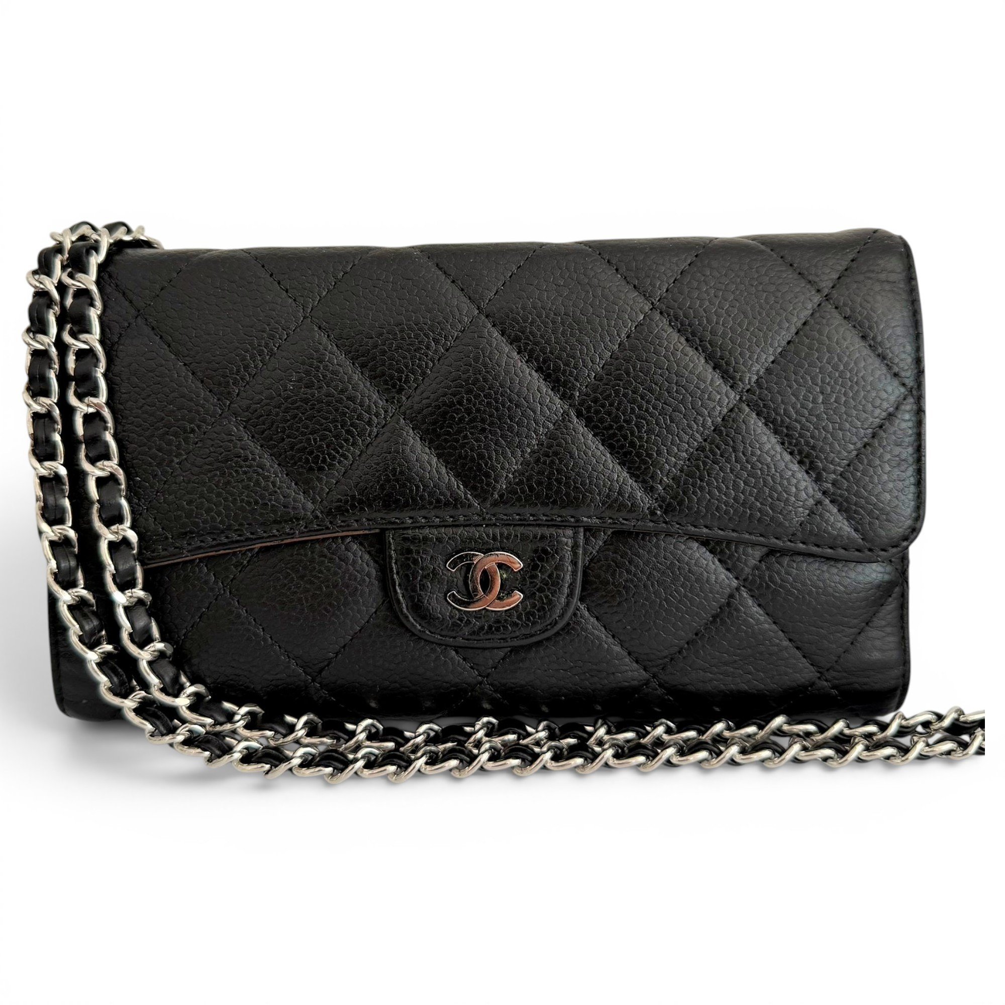 Wallet On Chain Timeless/Classique leather crossbody bag