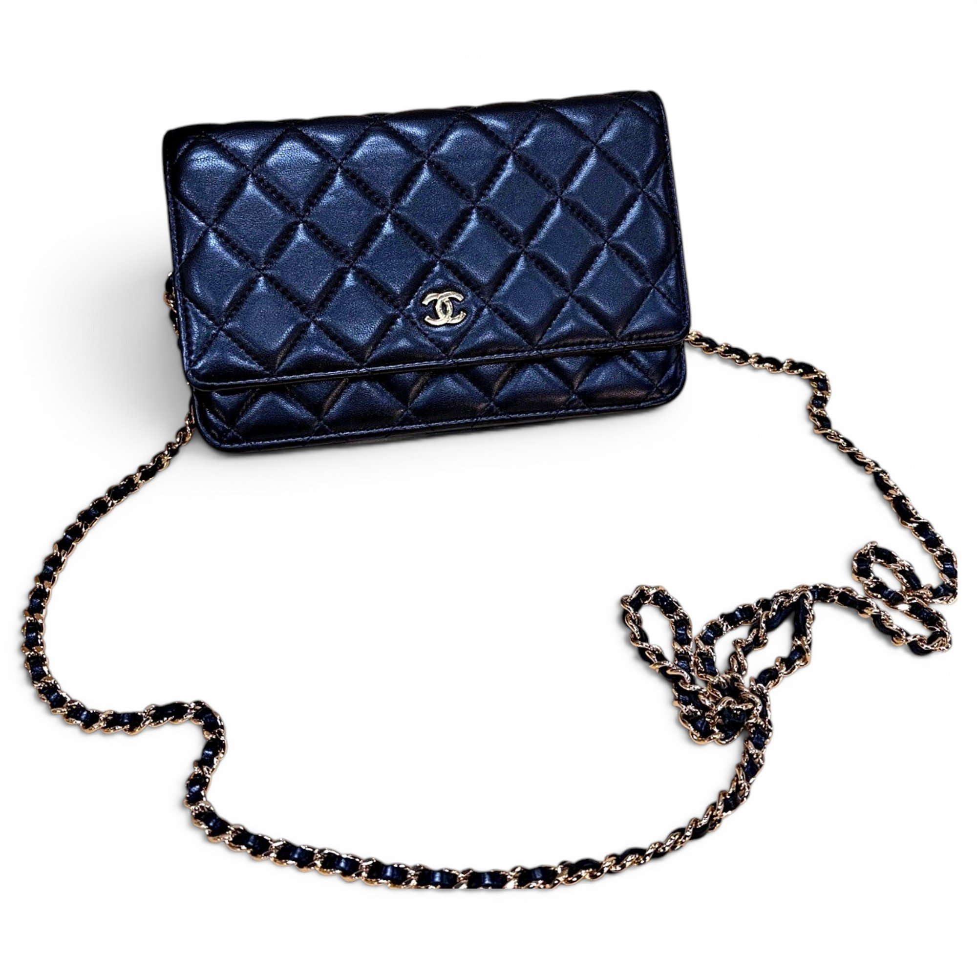 Wallet On Chain Timeless/Classique leather handbag