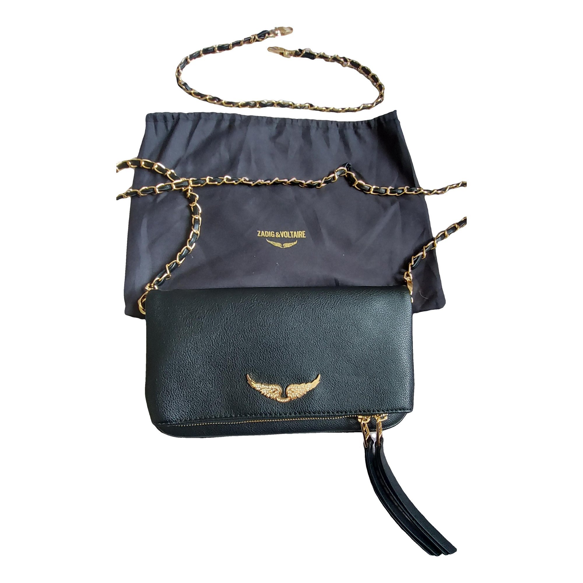 Optimiste leather clutch bag
