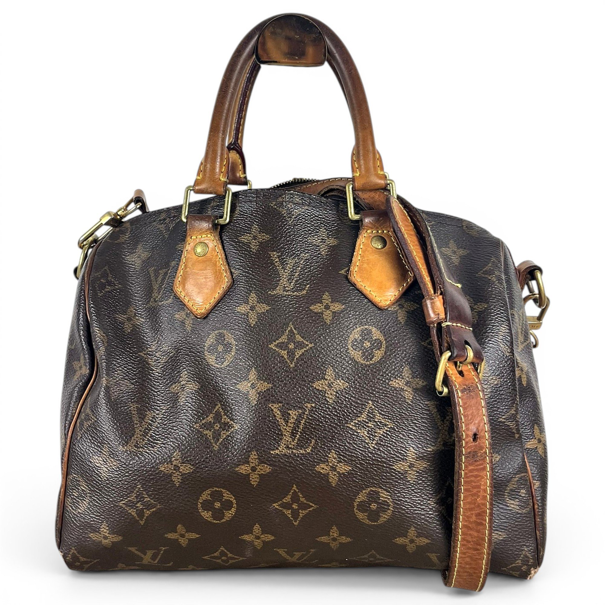Speedy leather handbag