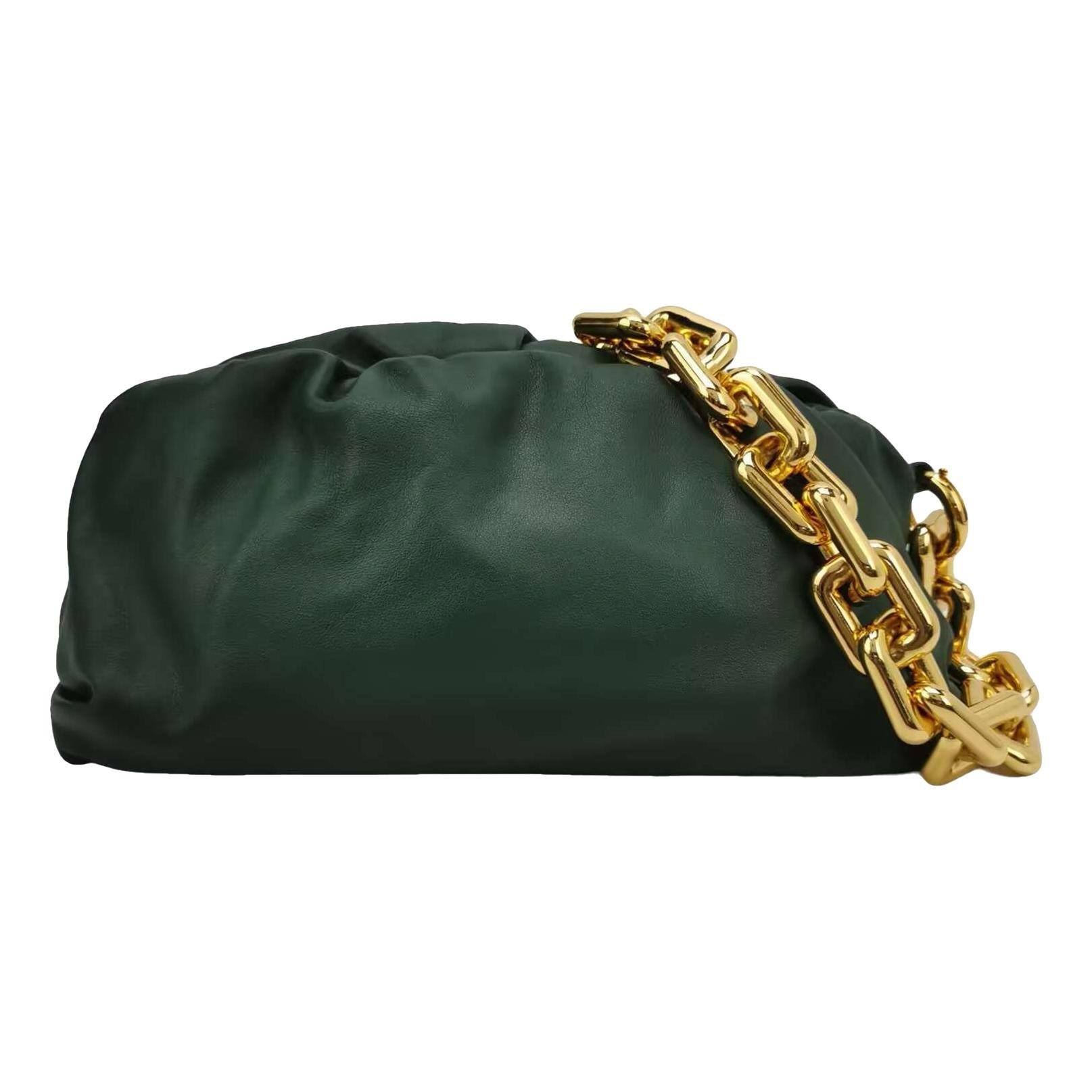 Pouch leather handbag