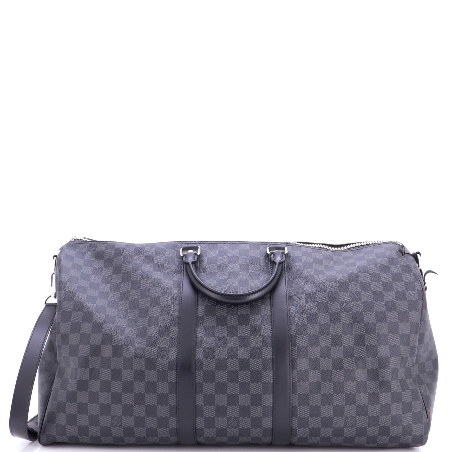 Louis Vuitton Keepall Bandouliere Bag Damier Graphite 55