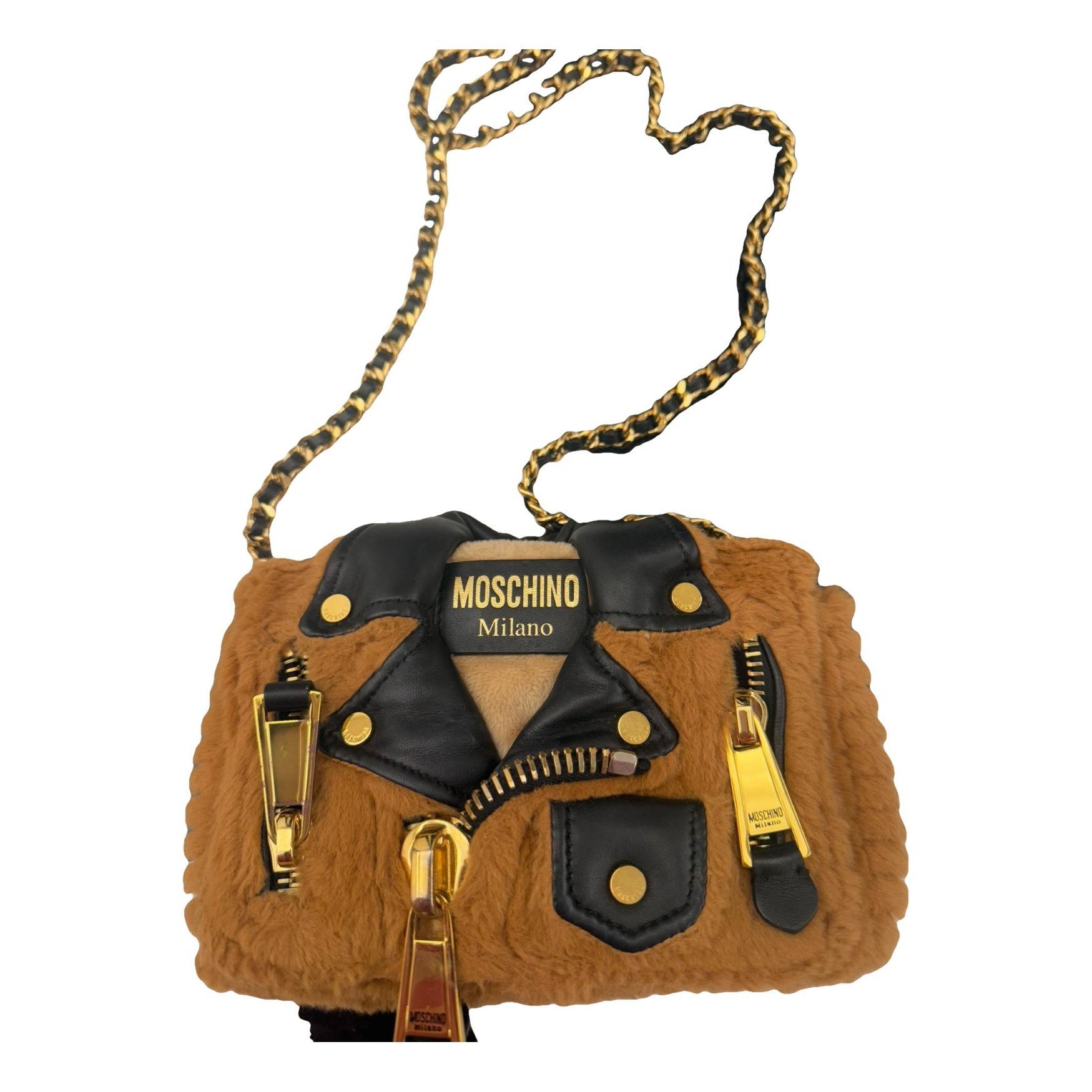 Moschino Biker leather bag