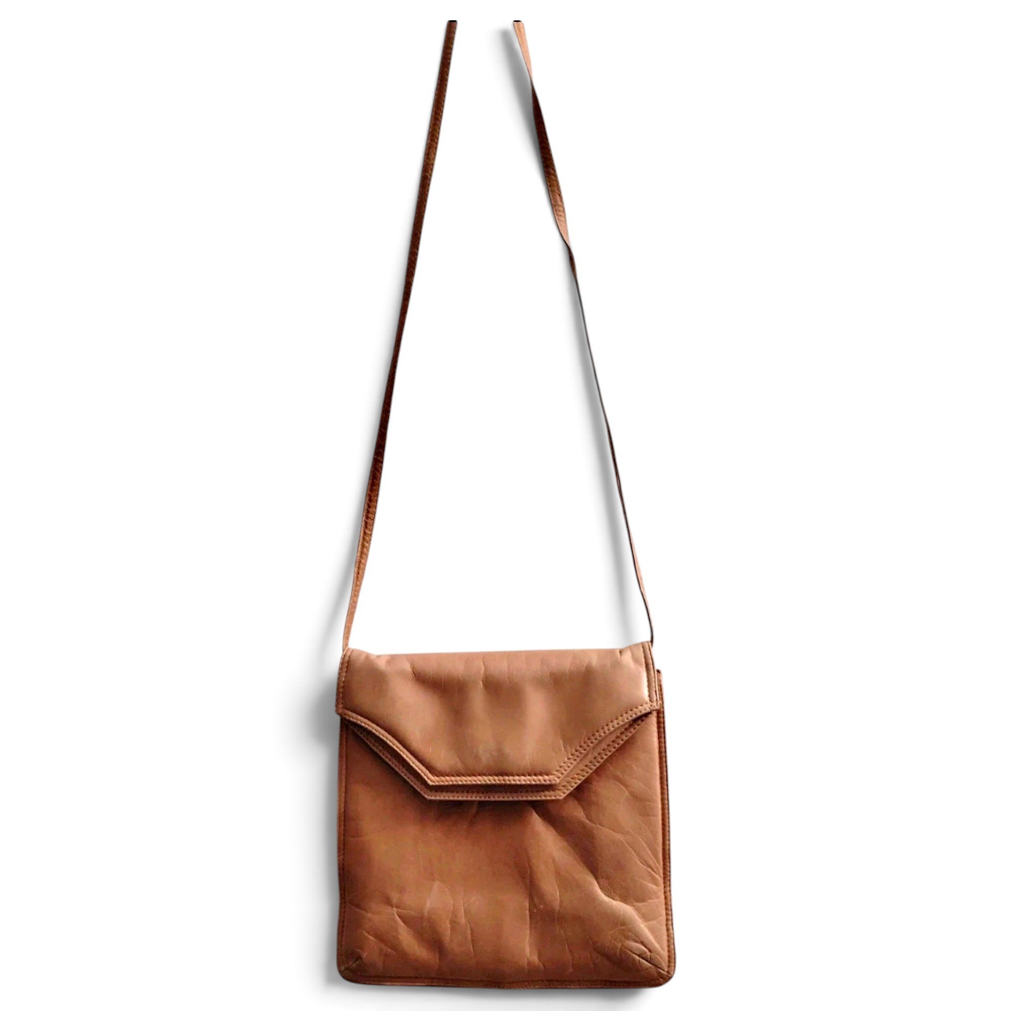 Leather clutch bag