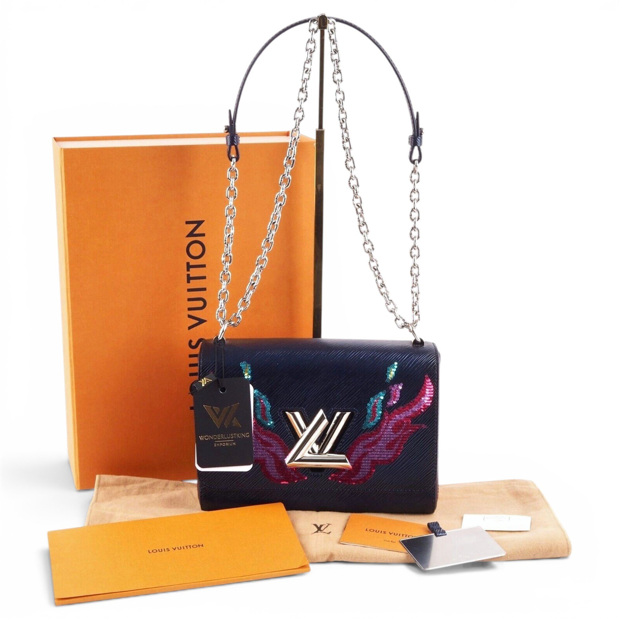 Twist leather handbag